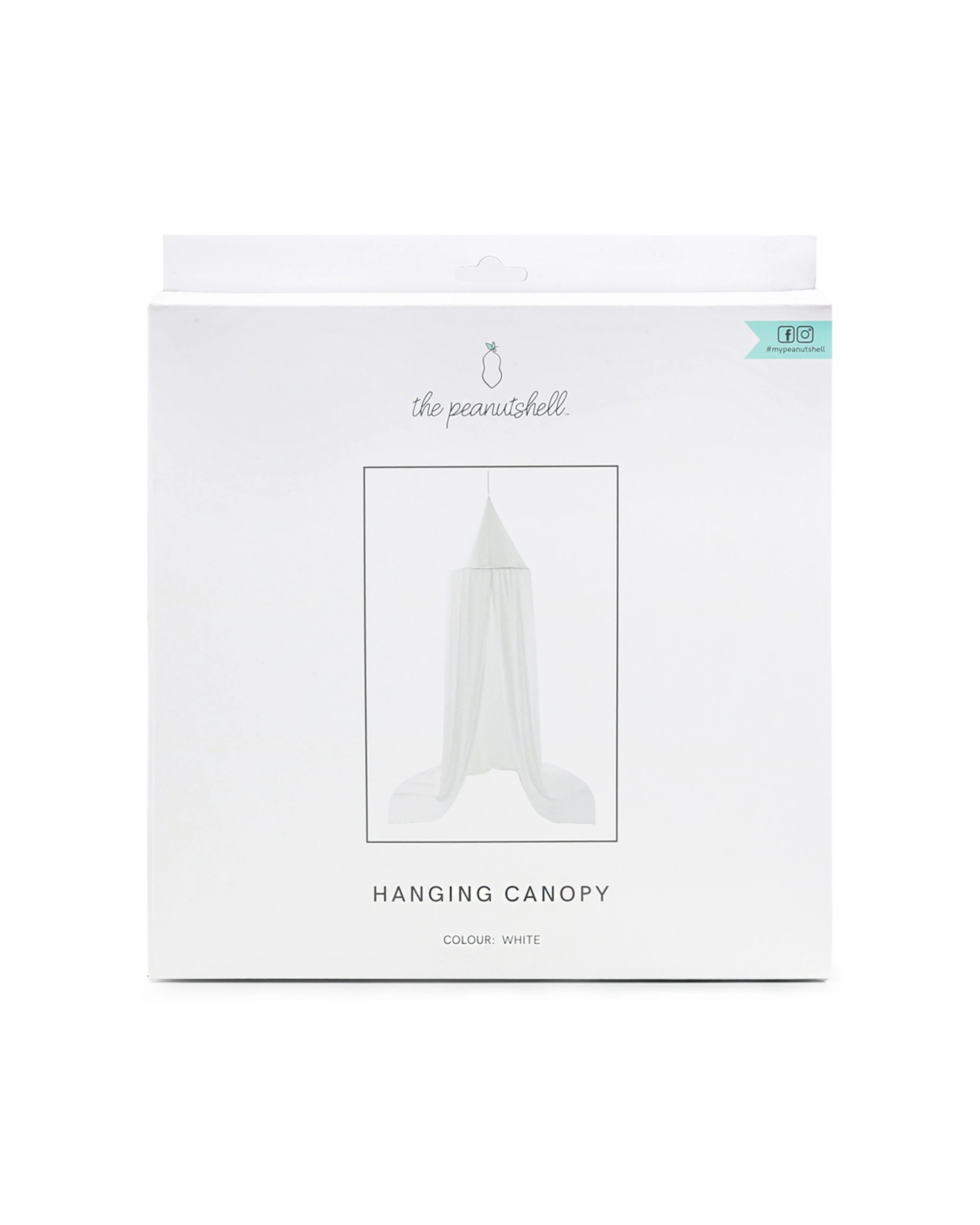 2 The Peanutshell 230cm Microfibre Hanging Canopy Privacy Tent Nursery Tent
 - White, 2 of 3