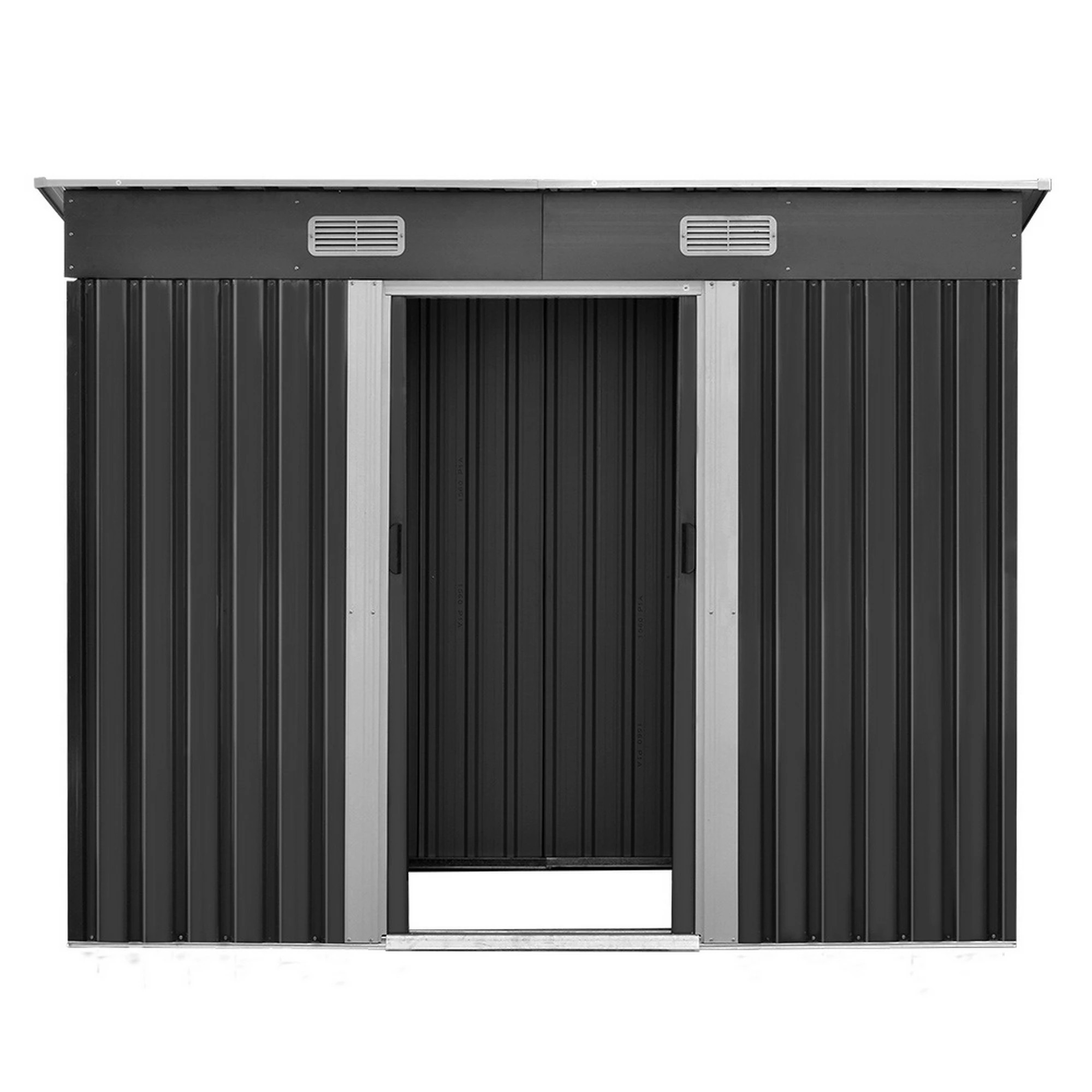 4 Giantz Garden Shed Sheds Outdoor Storage Tool Metal Workshop Shelter Sliding Door - Grey, 4 of 8