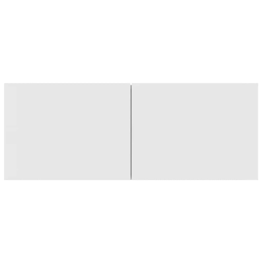 3 vidaXL Modern Lowboard Storage Cabinet for Living Room Wall-Mountable - White, 3 of 9