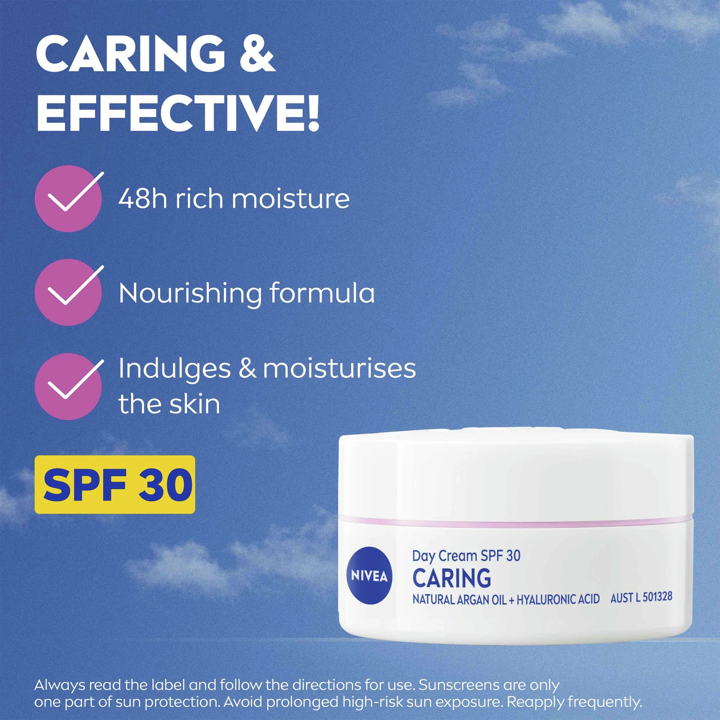 8 Nivea Nourishing Day Cream SPF 30 50ml - Natural Almond Oil, 8 of 10