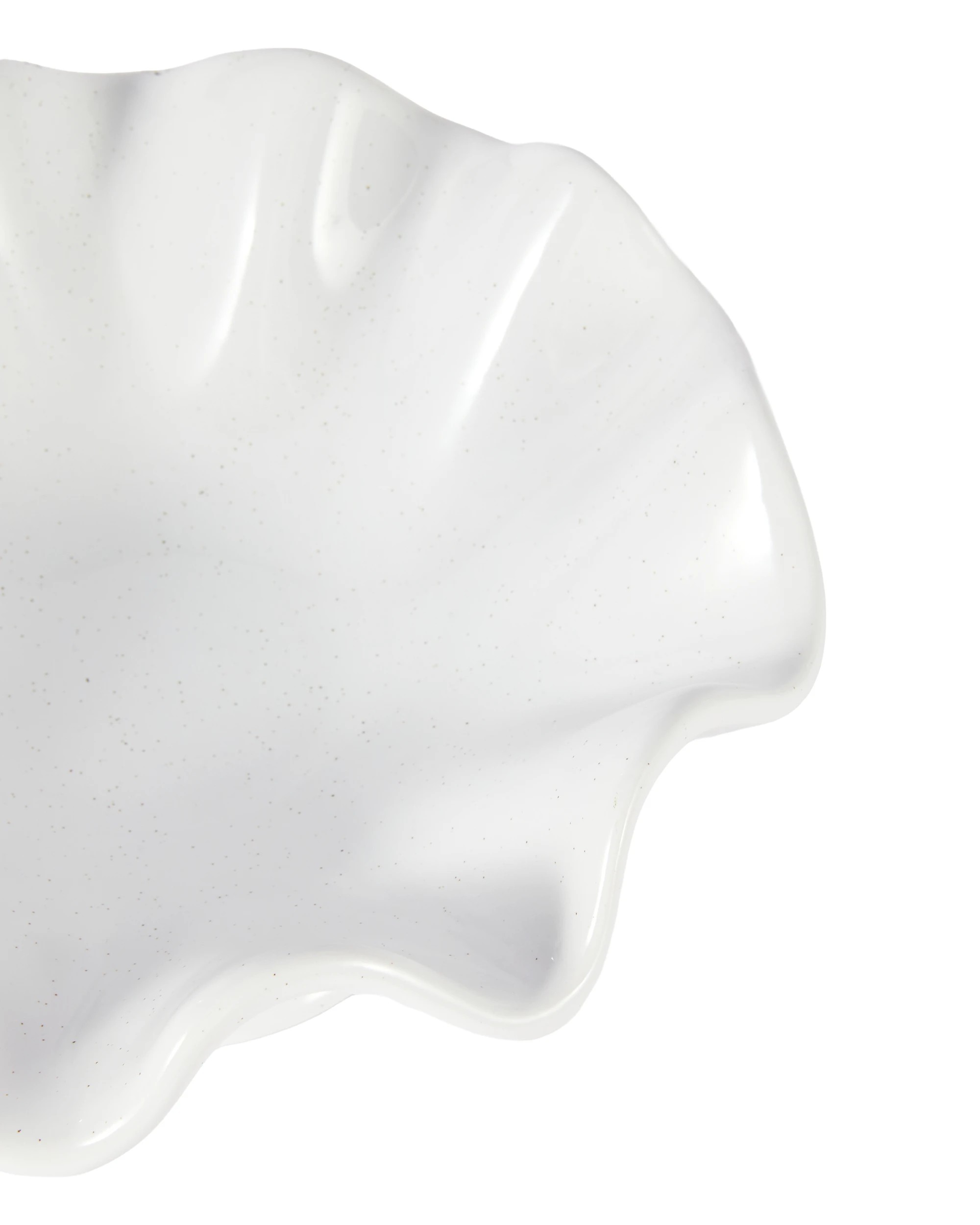 3 White Wavy Pedestal Decor Bowl, 3 of 5