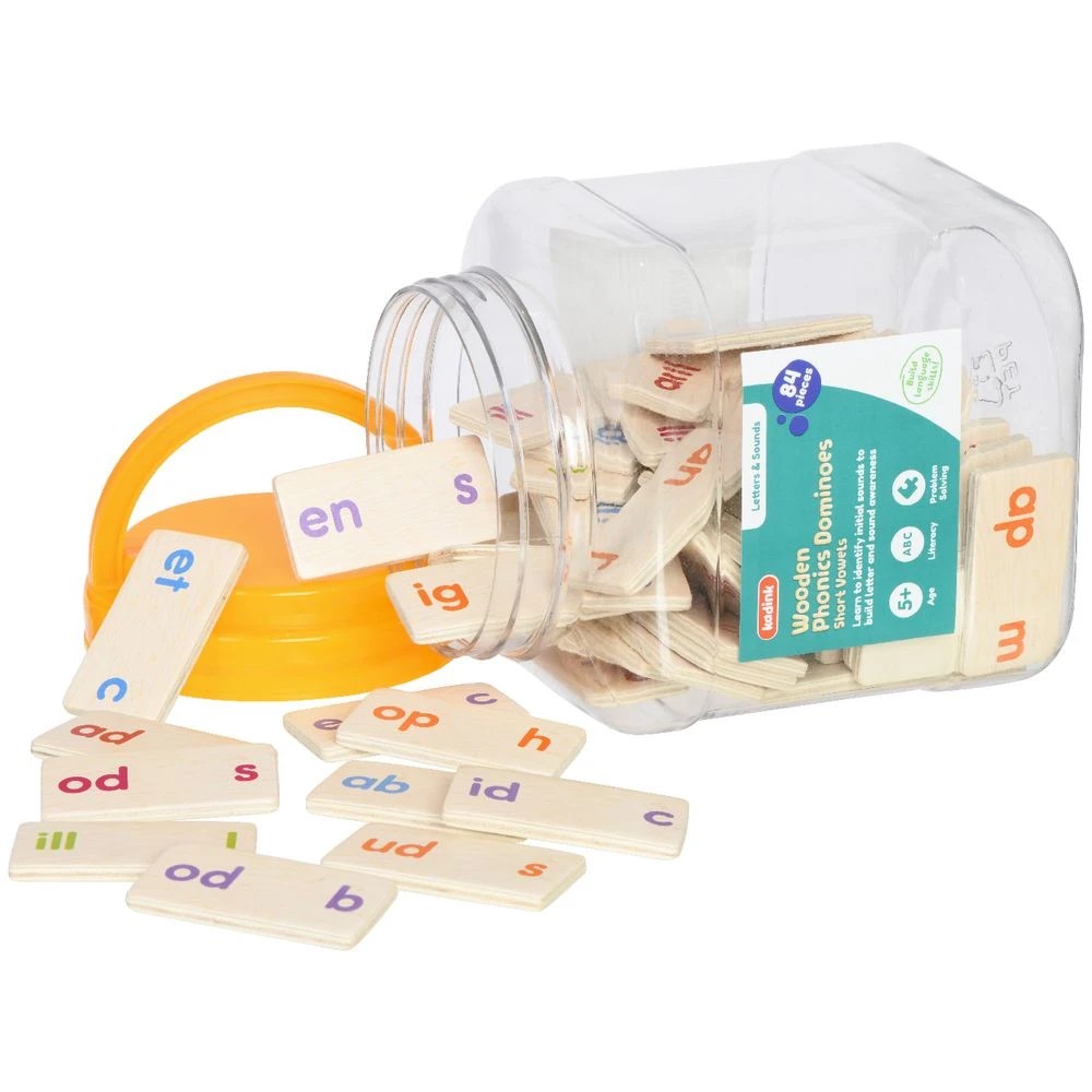 2 Kadink Wooden Phonics Dominoes Short Vowels 84 Pack, 2 of 4
