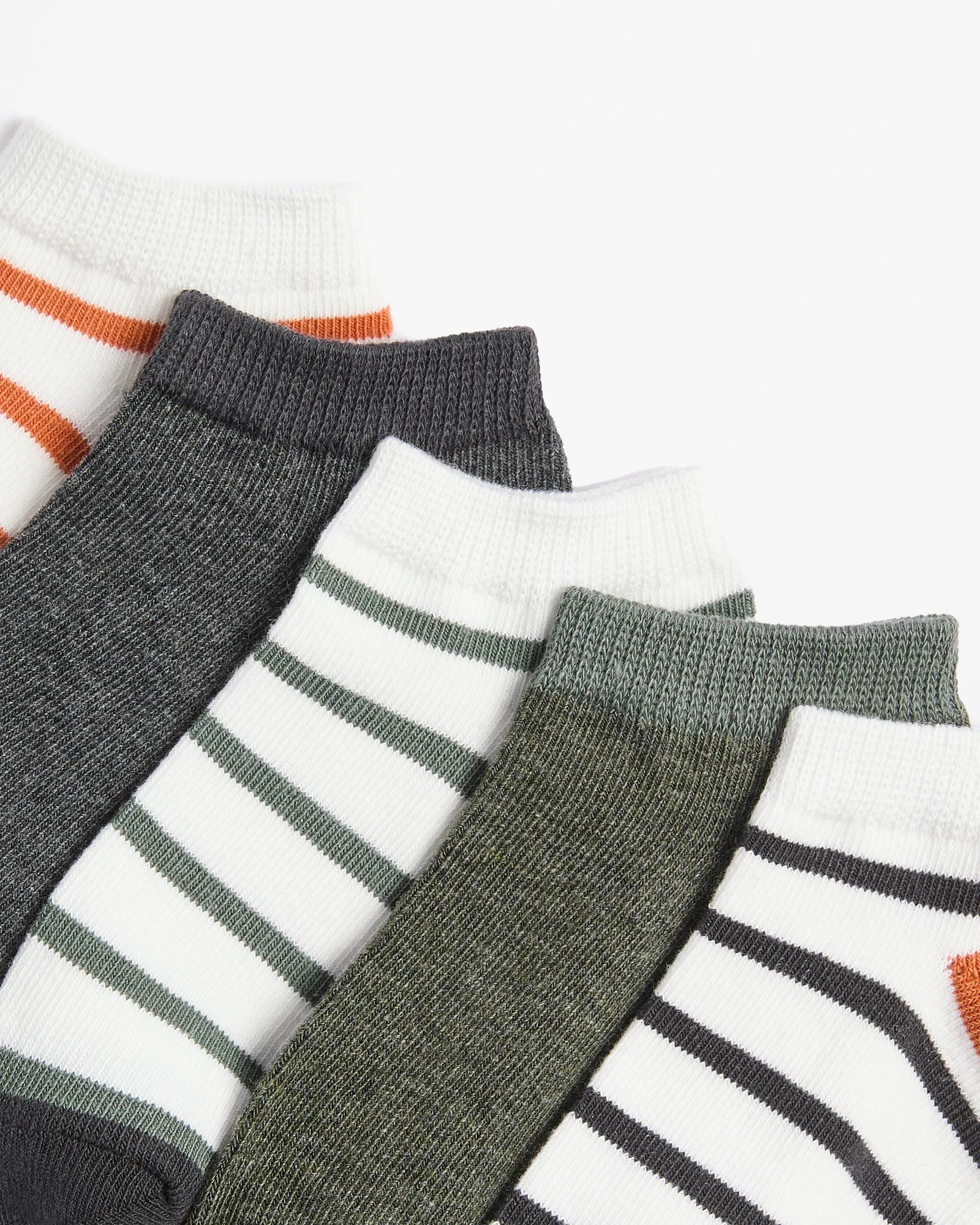 2 Boys Low Cut Socks 5 Pack - Maxx - Stripe MULTI, 2 of 3