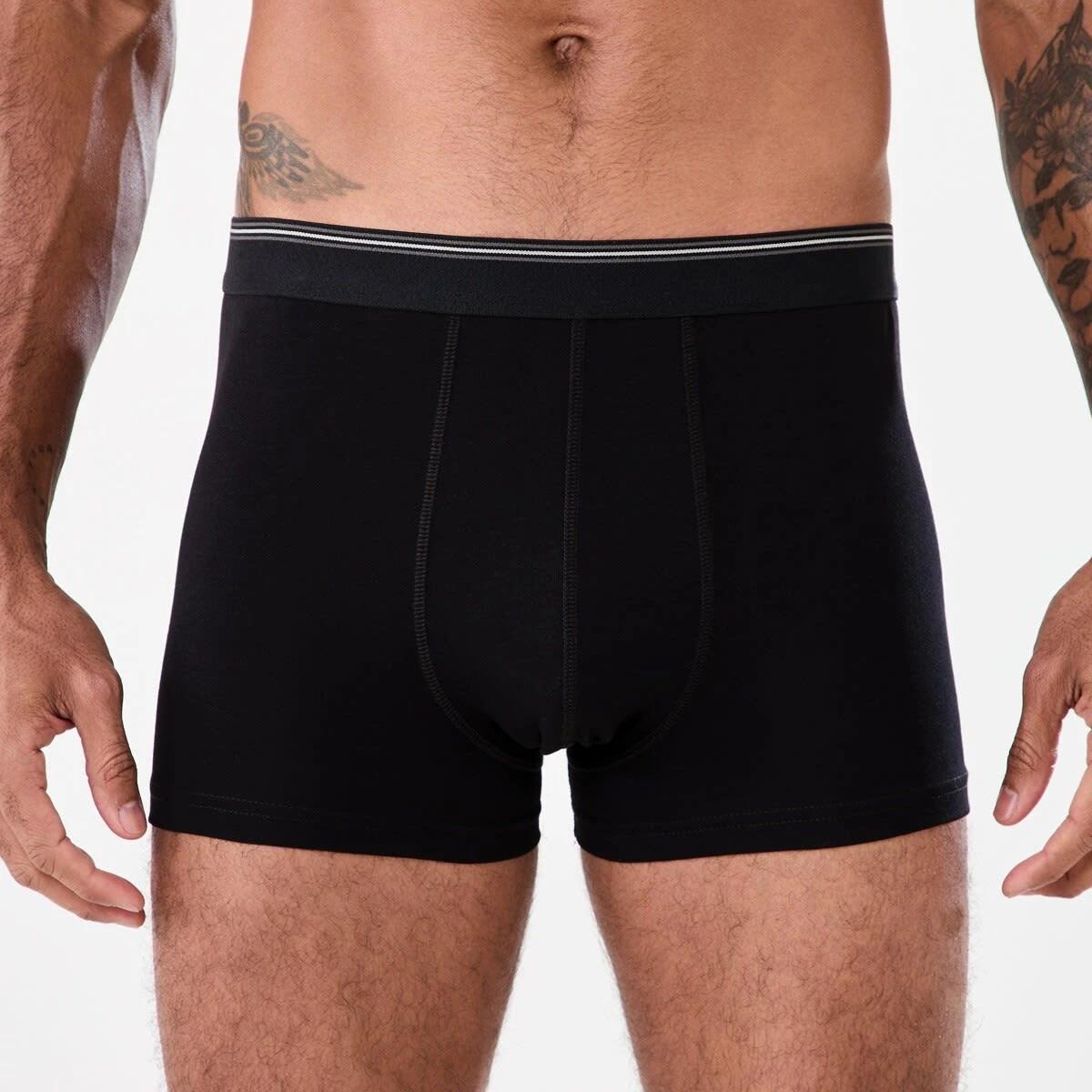 2 2 Pack Plain Trunks BLACK, 2 of 5