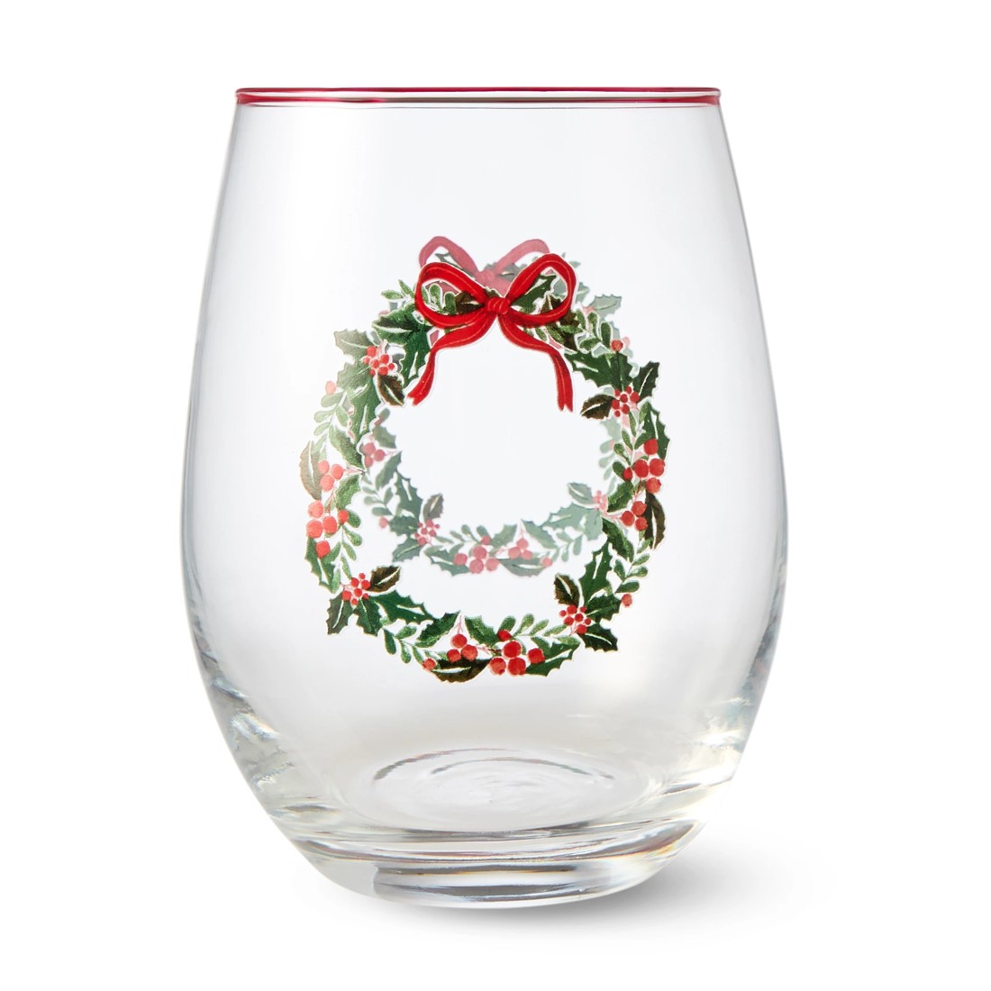 2 6 Wreath Stemless Glasses, 2 of 6