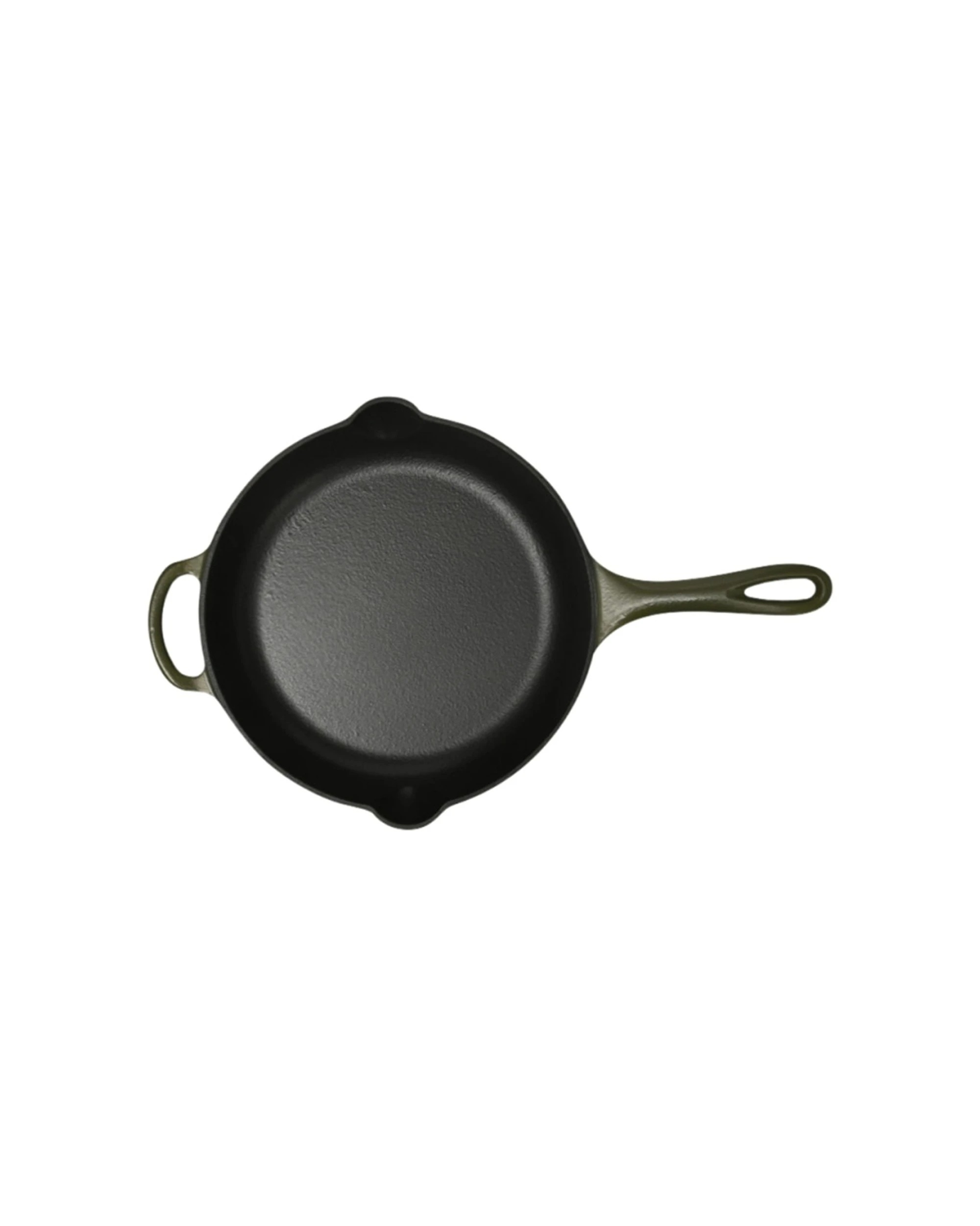 1 Classica Cast Iron Skillet Enamel Coating Griddle 28cm - Green, 1 of 4