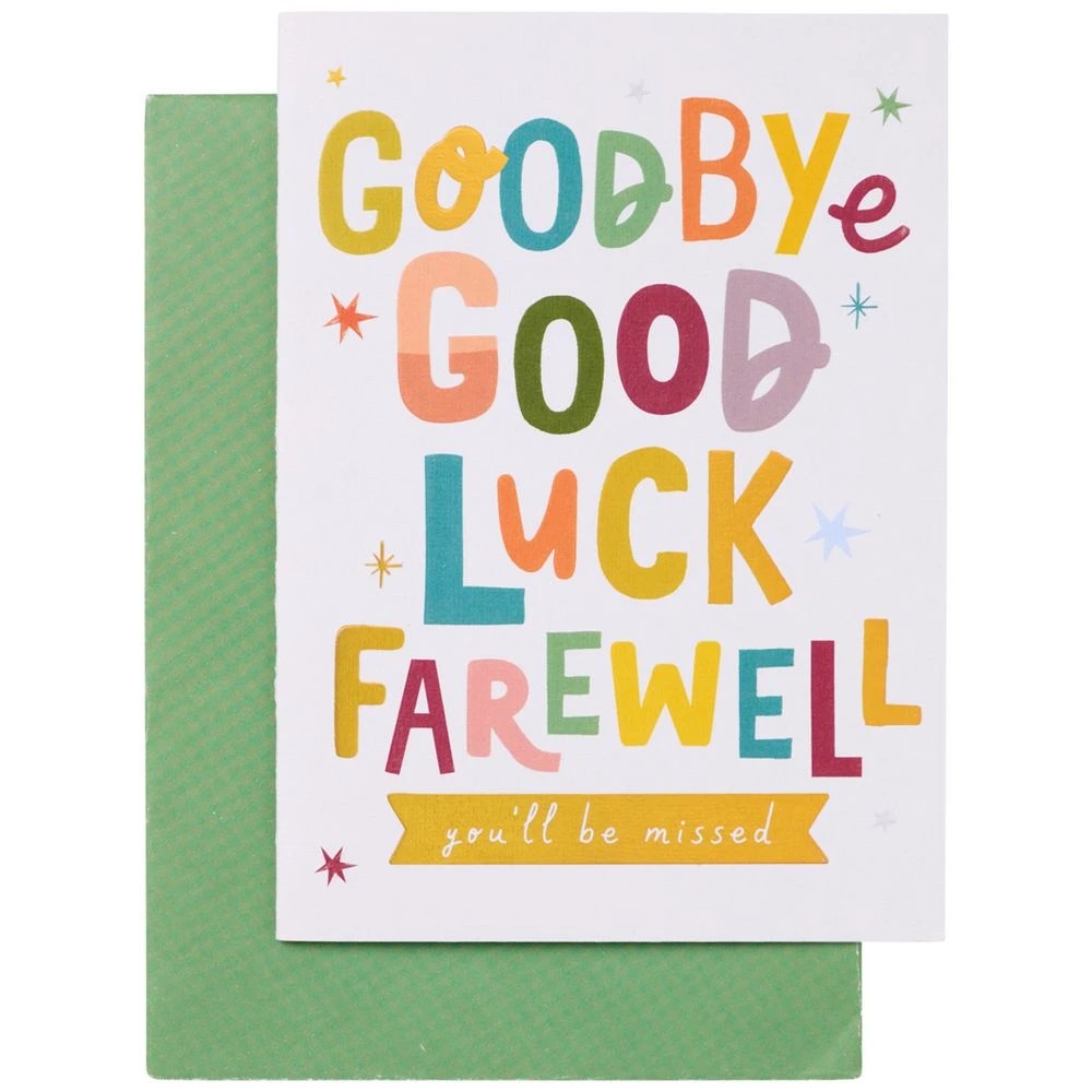1 Lasting Impressions Card Goodbye Text, 1 of 2