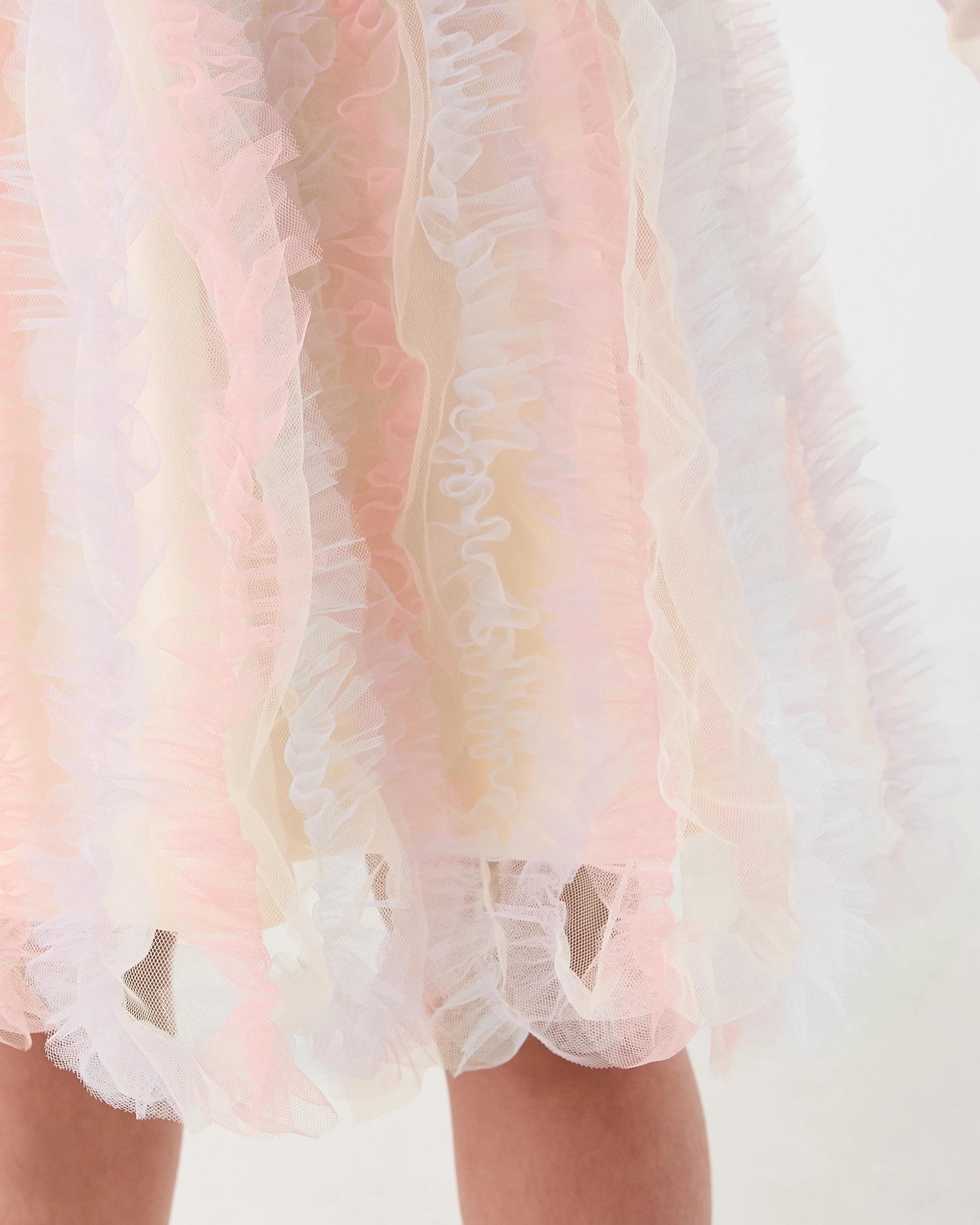 6 Long Sleeve Rib Tutu Dress Bge Unicrn, 6 of 8