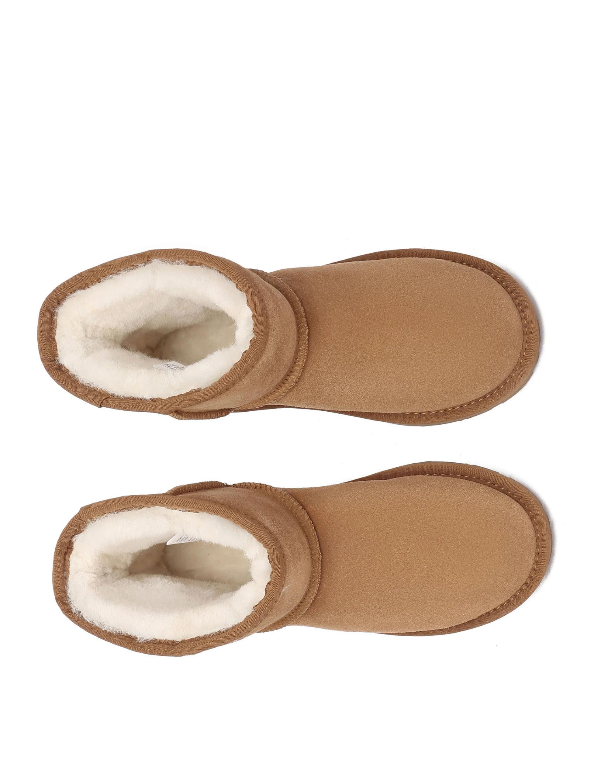 5 Everau Unisex Mini Classic Suede Boots CHESTNUT, 5 of 5