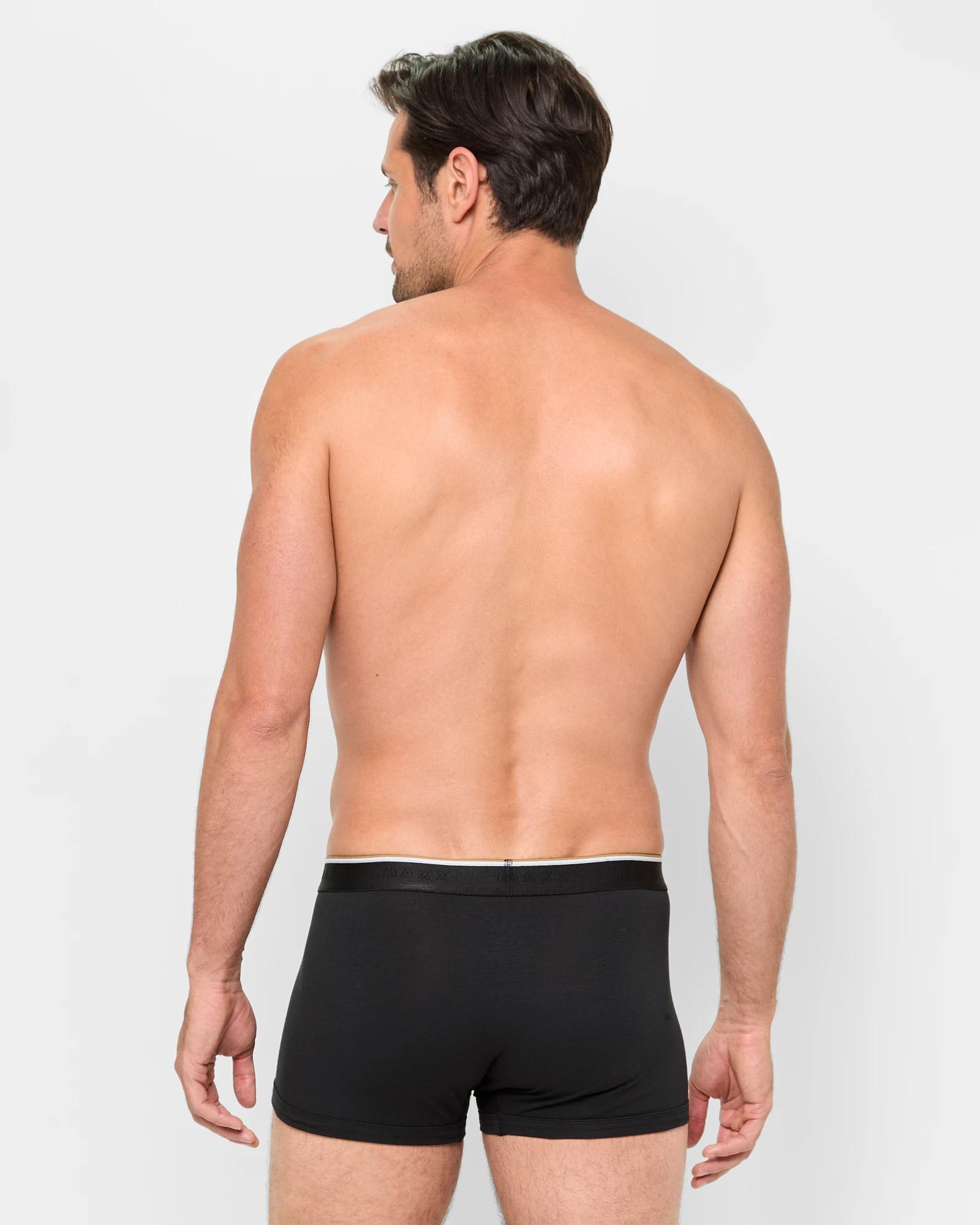 3 3 Pack Fitted Trunks - Maxx BLACK, 3 of 3