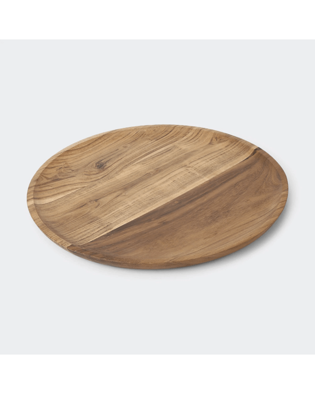 Large Acacia Round Serving 