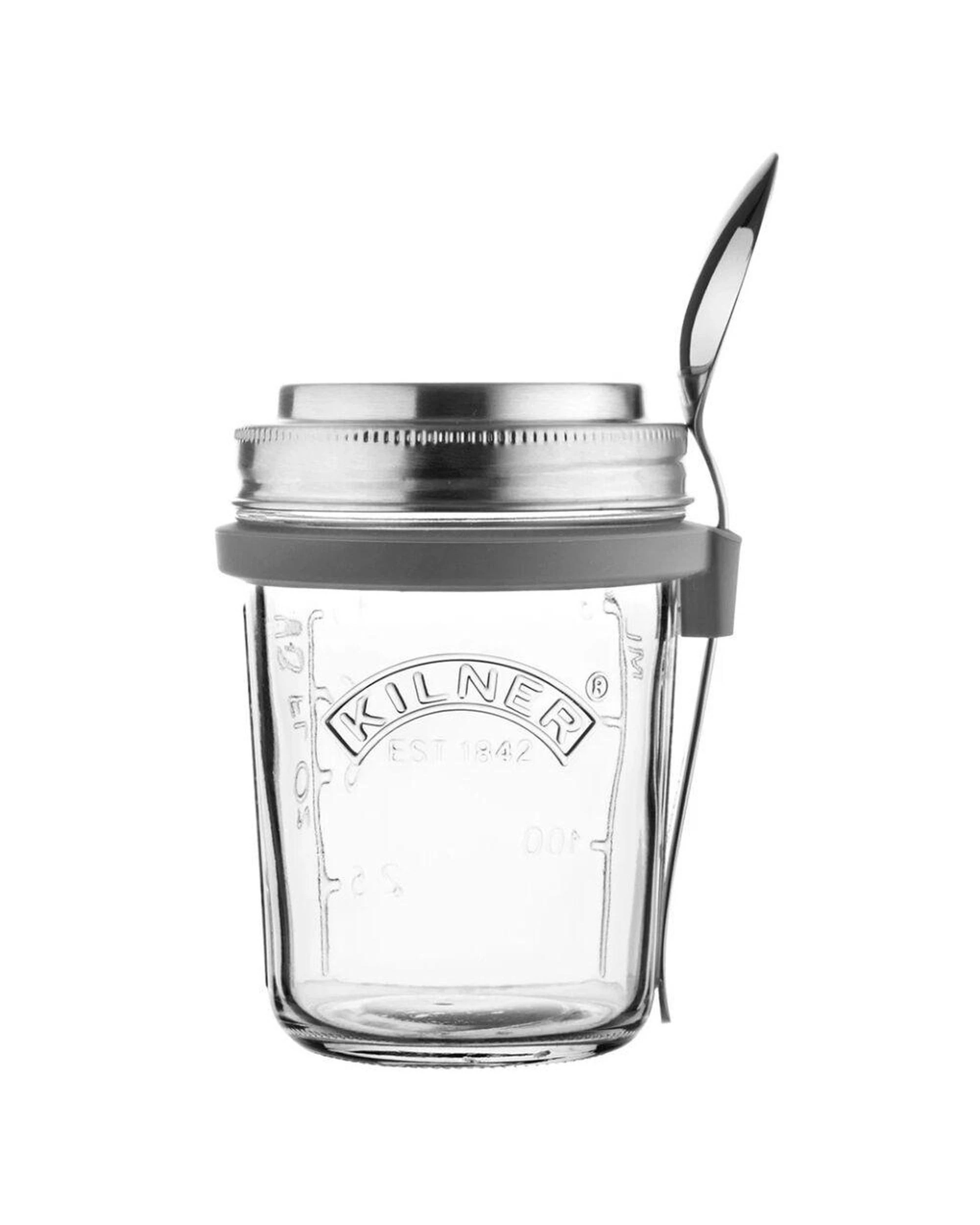 2 Kilner Breakfast Jar Set Glass 350ml  Set of 2, 2 of 7