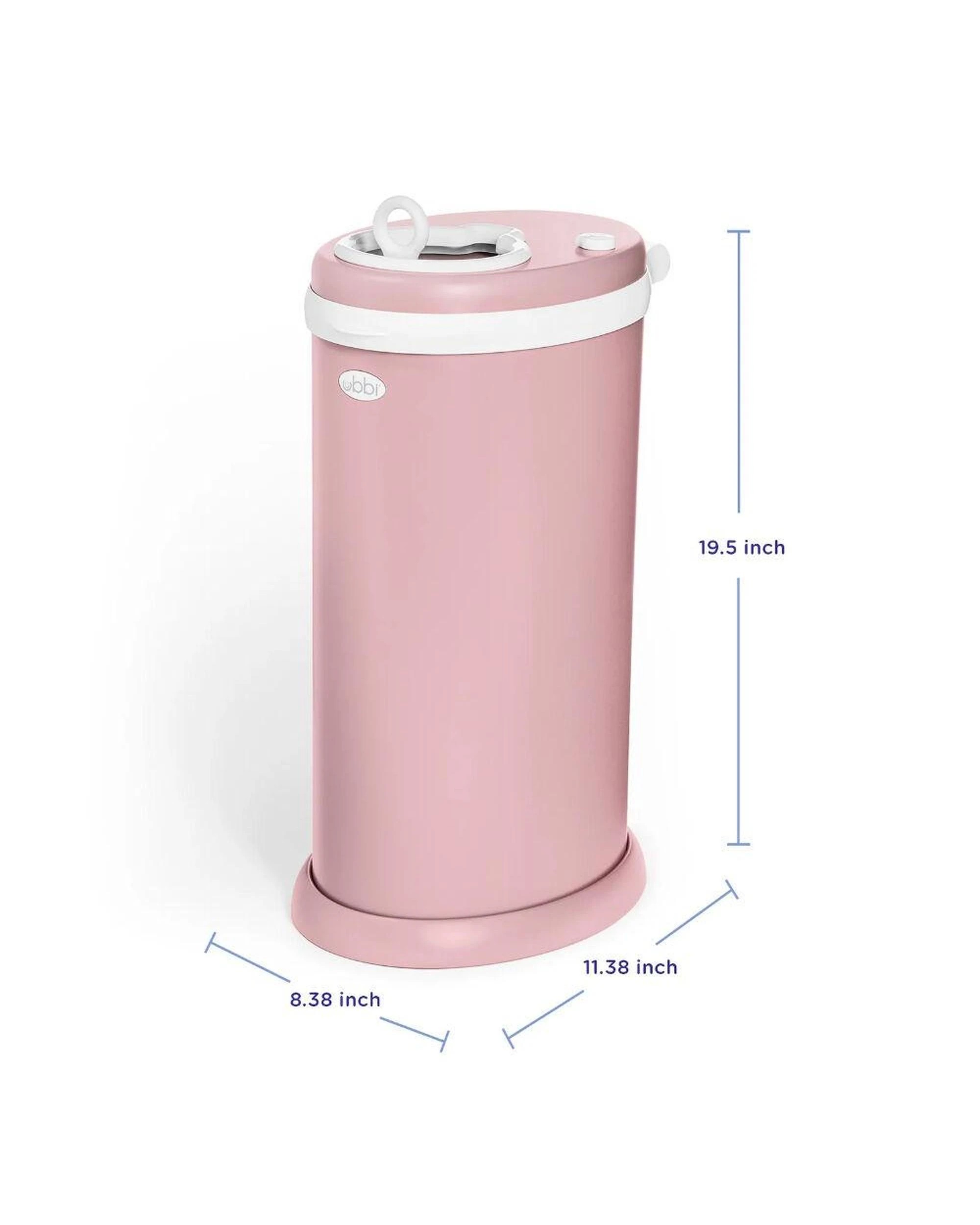 3 Ubbi Nappy Bin Diaper Pail  Matte Pink, 3 of 9
