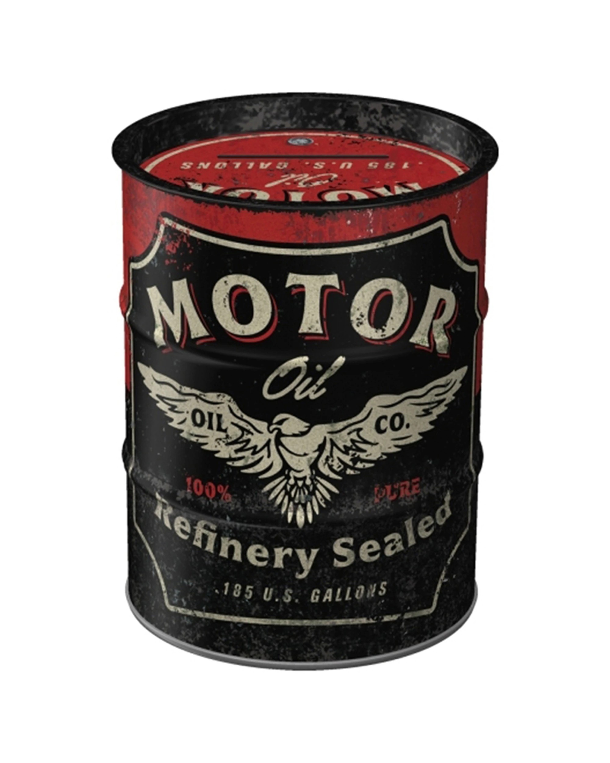 1 Nostalgic-Art Storage Money Box - Oil Barrel Motor Oil - Multi, 1 of 3