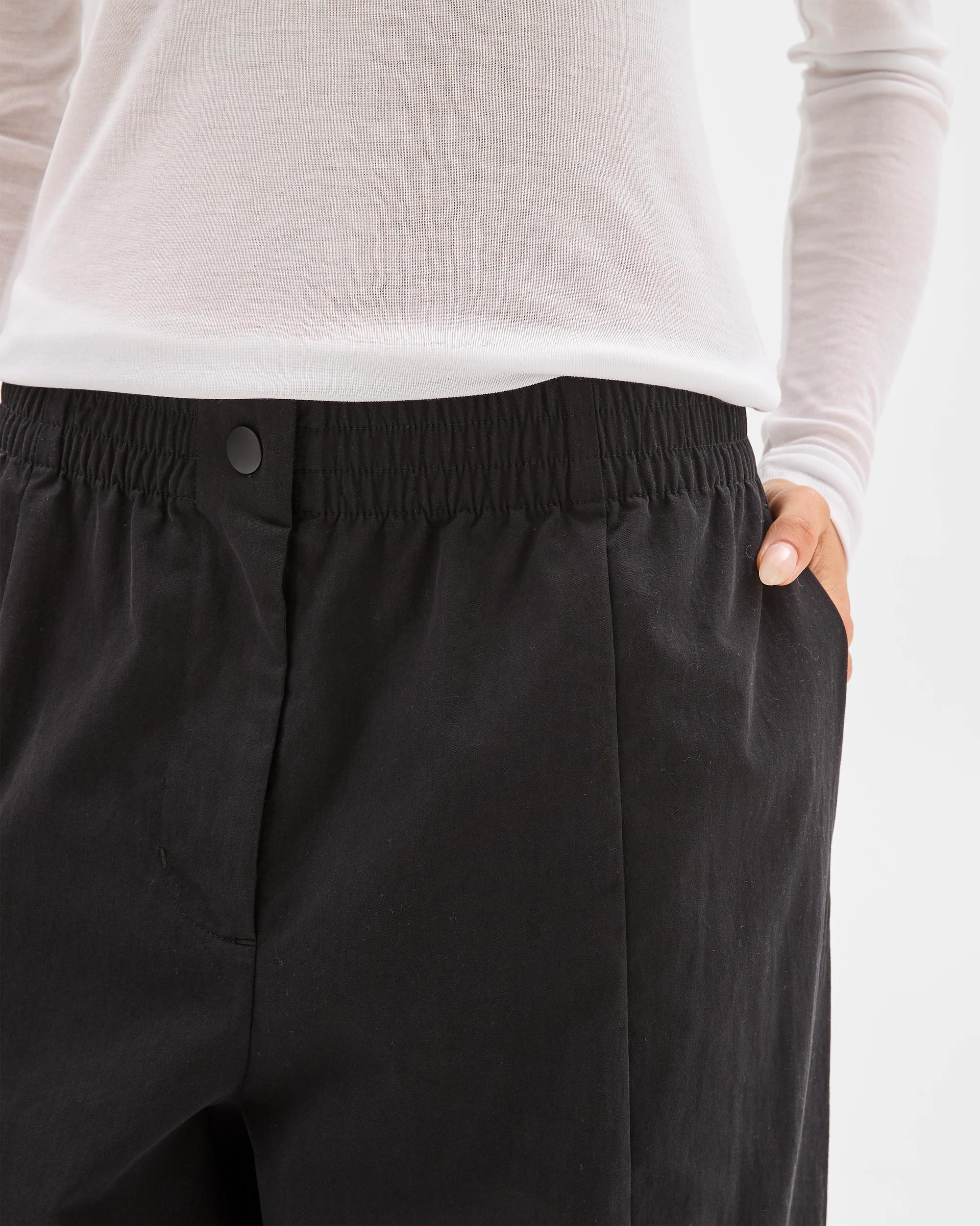 5 Lily Loves Australian Cotton Blend Pull On Pleat Pants BLACK, 5 of 6