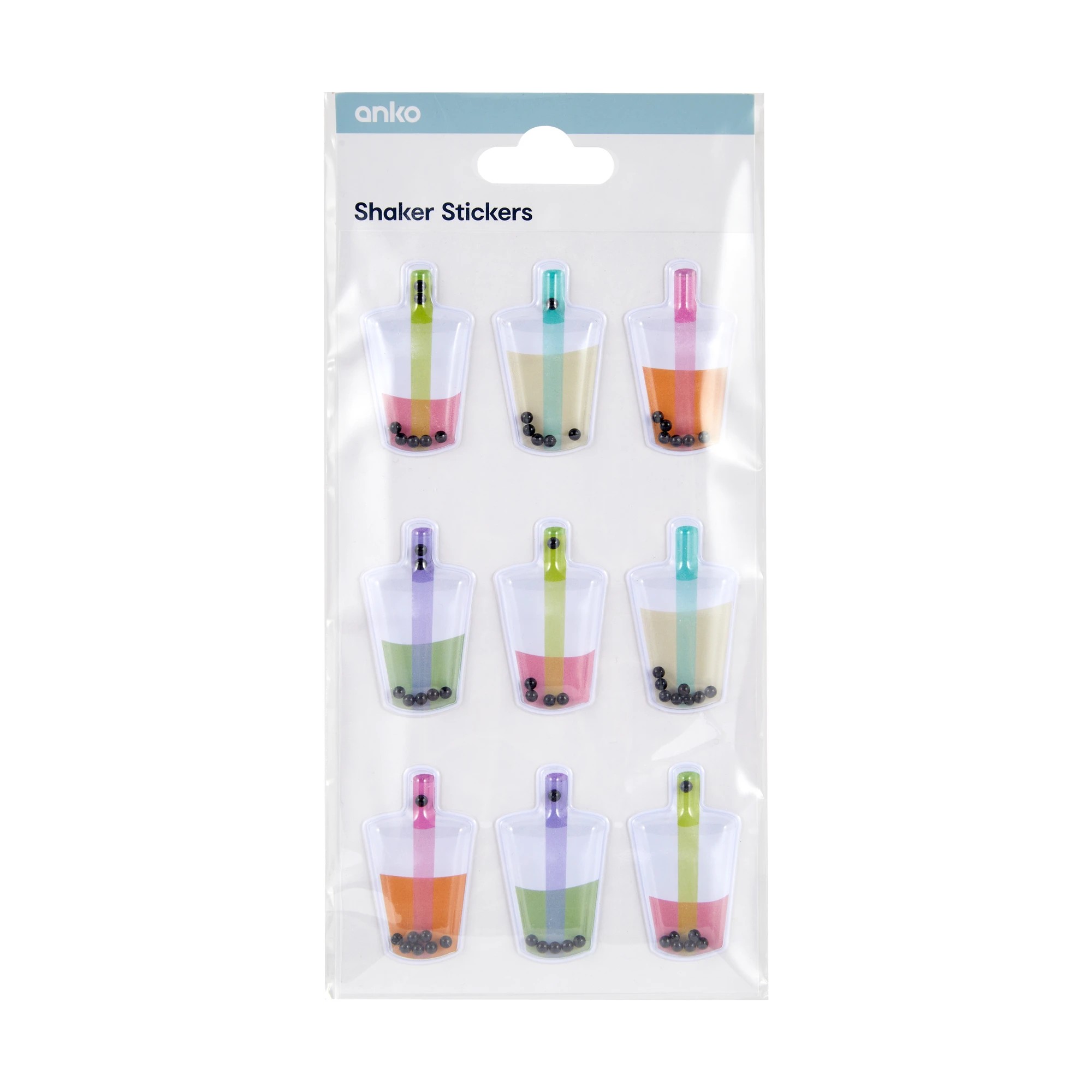 1 9 Piece Shaker Stickers - Bubble Tea, 1 of 2