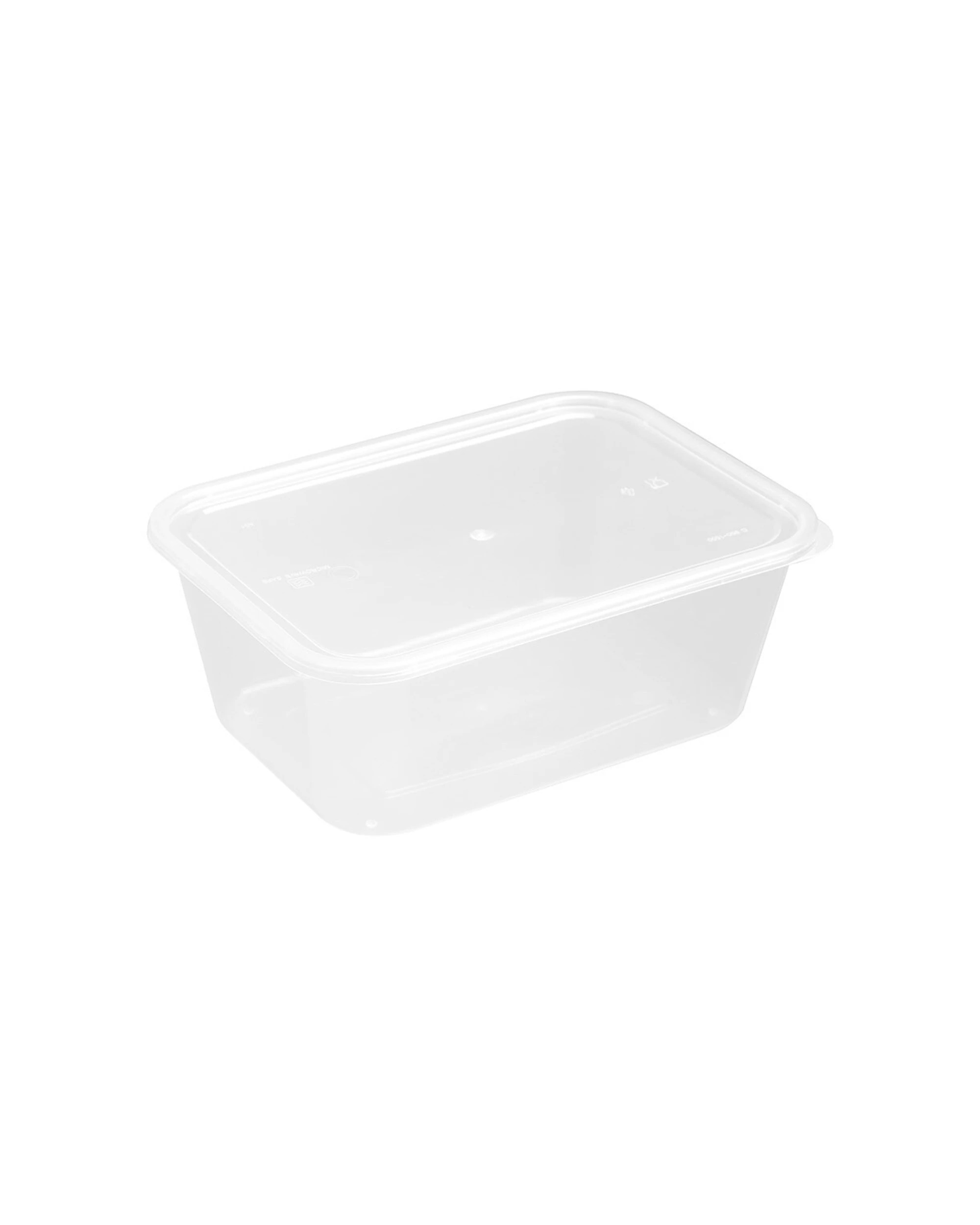 5 10pk Lemon & Lime Reusable 1.5l Rectangle Food Container/meal Storage W/ Lid Clr
 - Clear, 5 of 6