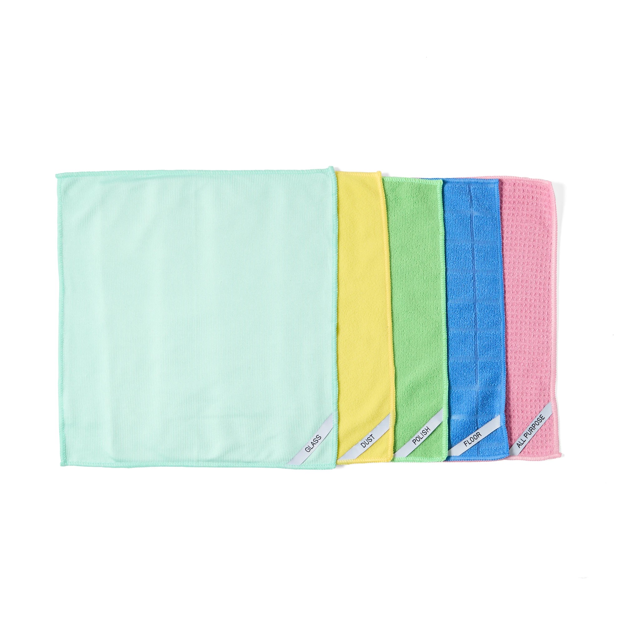 3 5 Pack Microfibre Cleaning Cloths - Bright, 3 of 7
