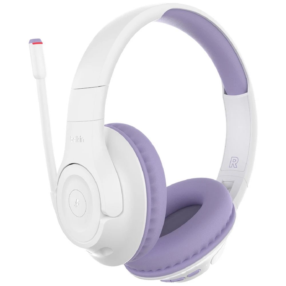 1 Belkin SoundForm Inspire Wireless Kids Headset Lavender, 1 of 10