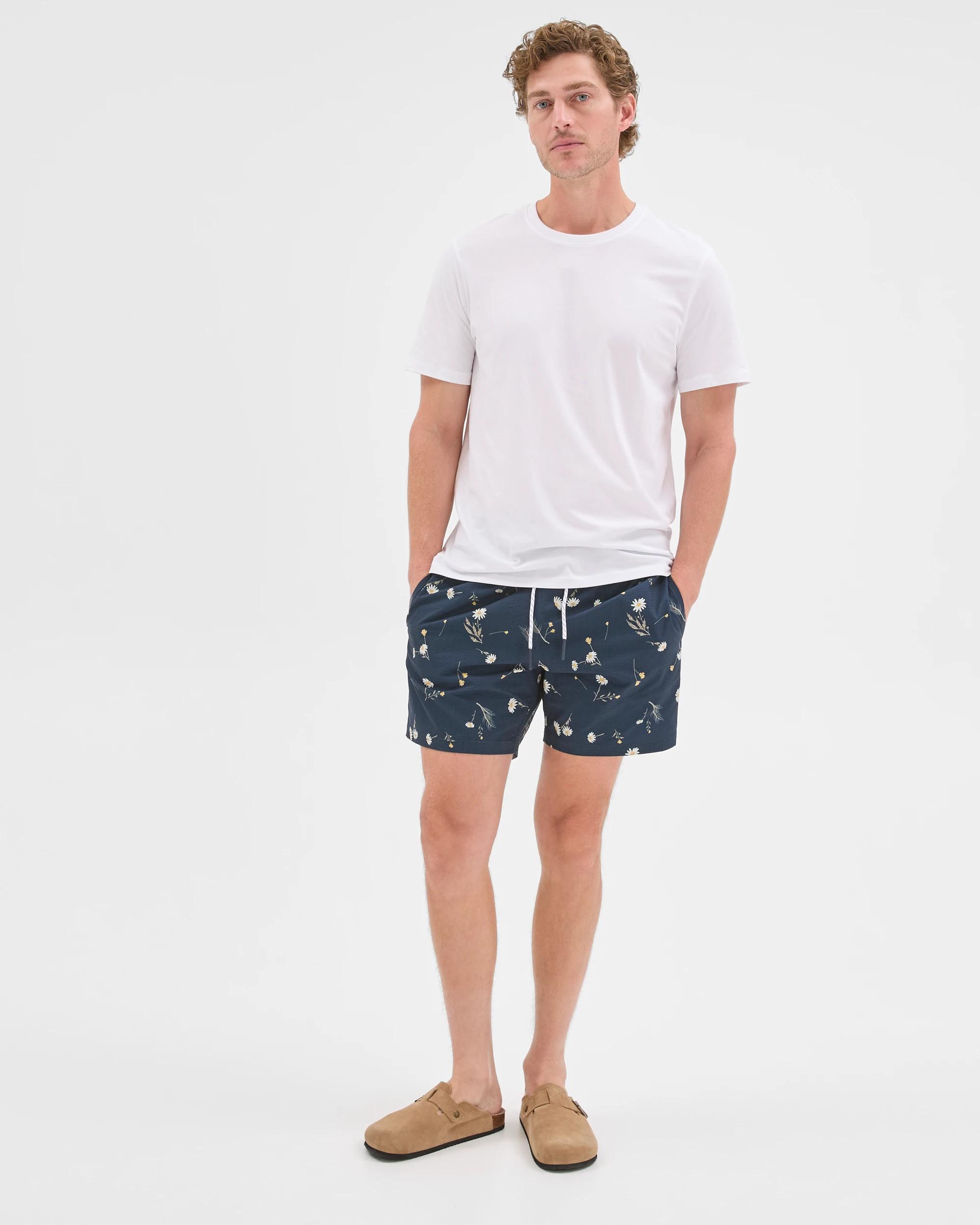 2 Target Man Volley Seersucker Swim Boardshorts FLORAL, 2 of 6