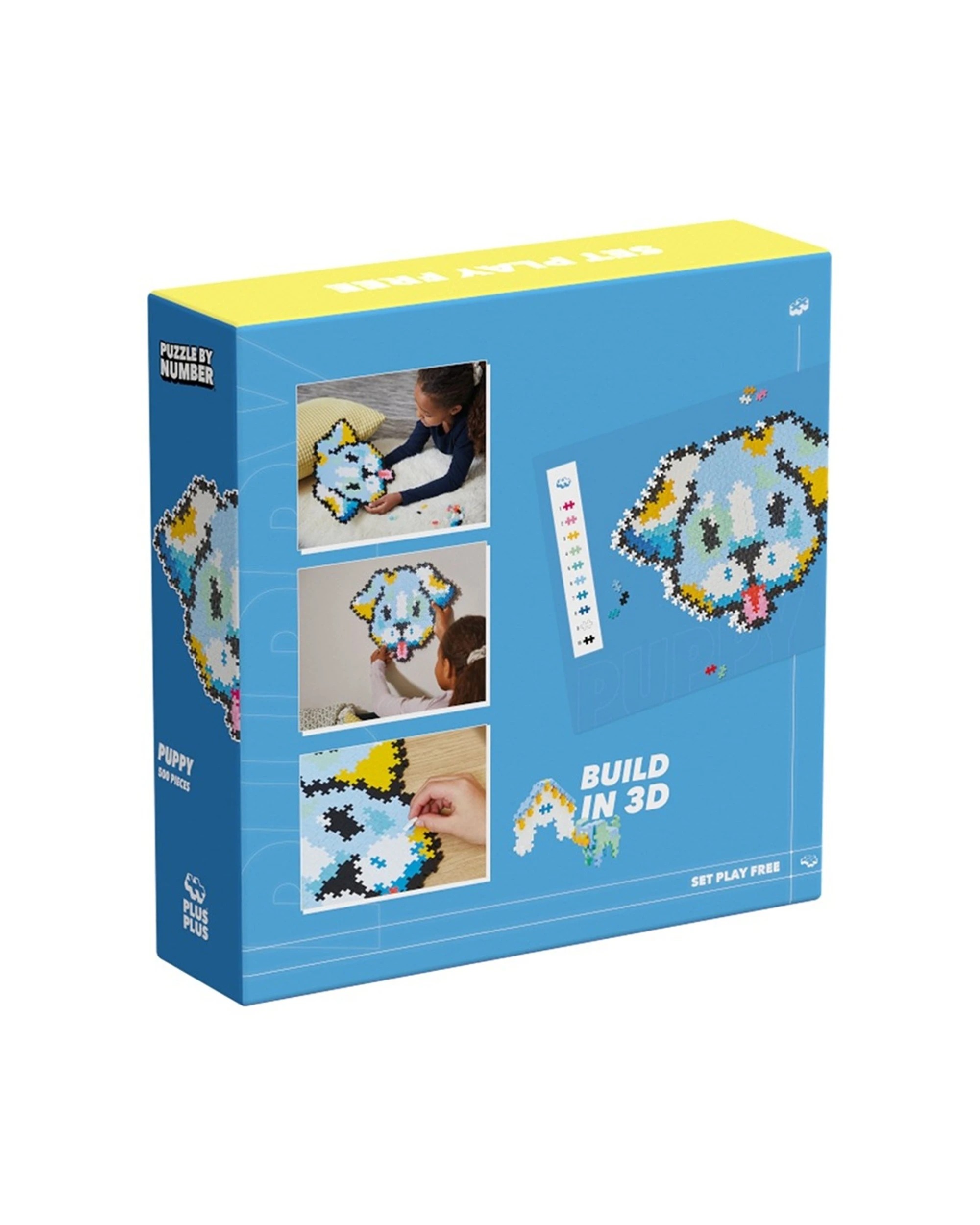 2 Plus-Plus 500pc Puzzle By Number Puppy Kids Child Educational Toy, 2 of 3