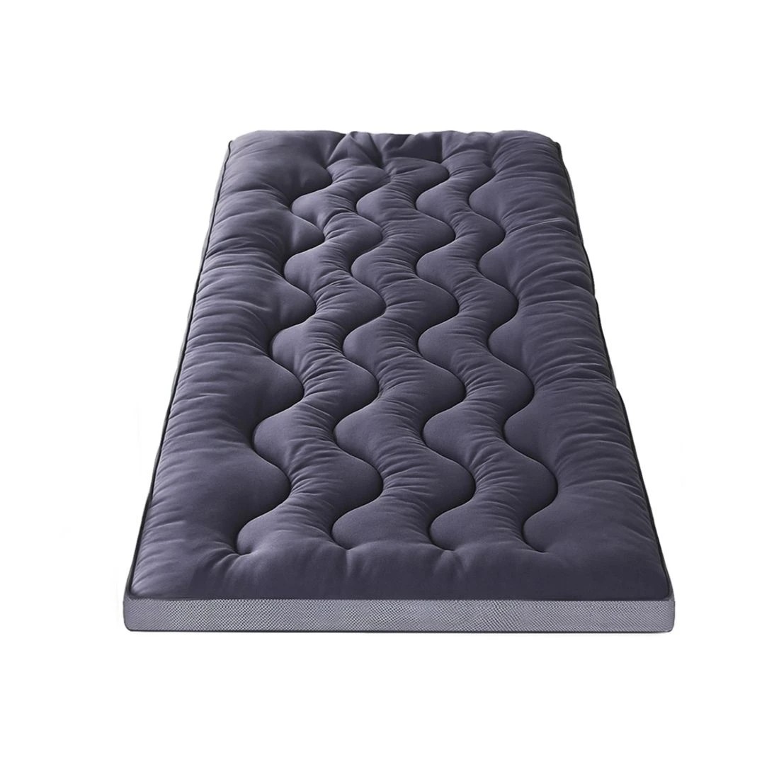 3 Giselle 5cm Mattress Topper Pillowtop toppers Bamboo Charcoal Single - Charcoal, 3 of 7