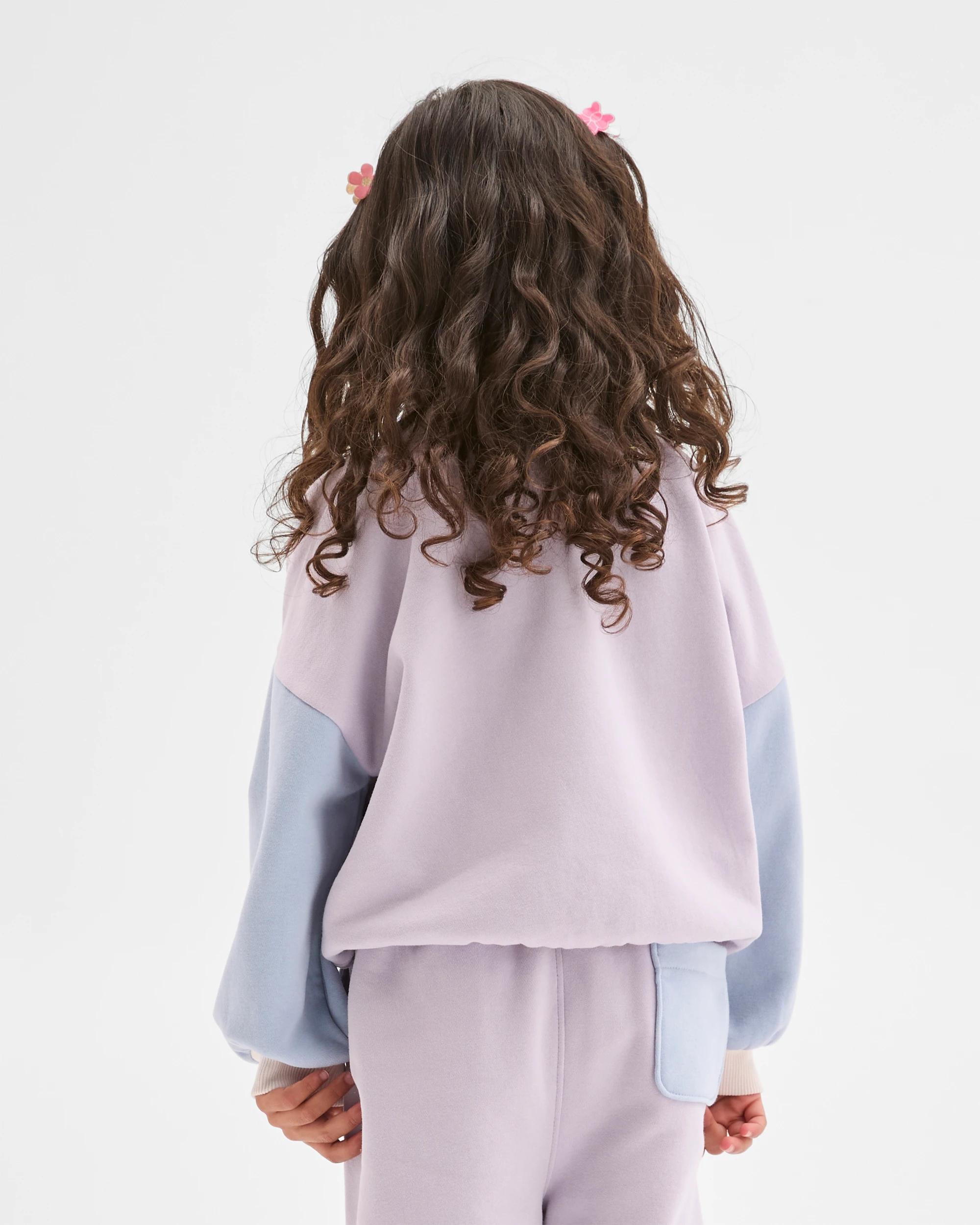 4 Target Kids Long Sleeve Colour Block Jumper PURPLE, 4 of 6