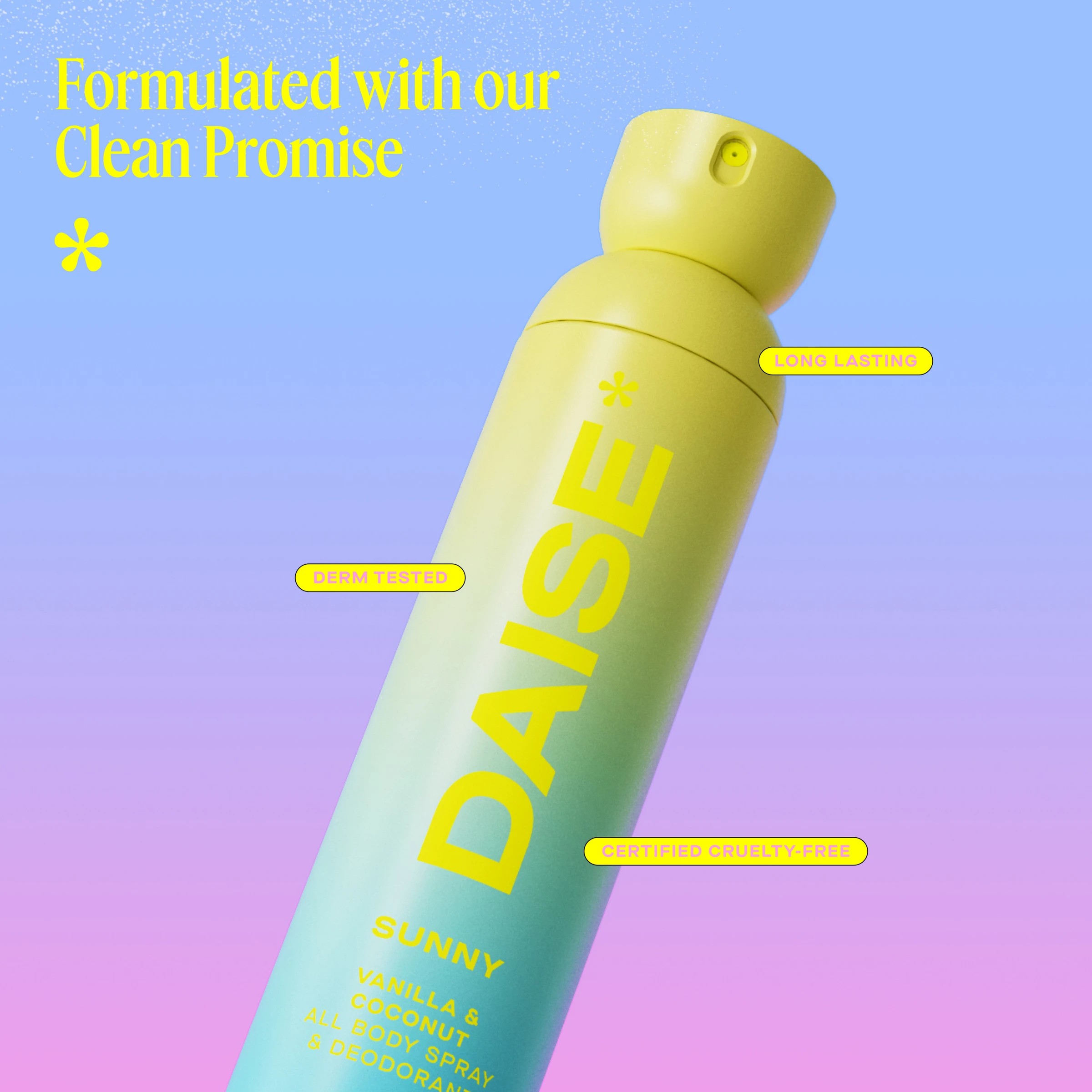 5 DAISE Sunny All Body Spray and Deodorant 120ml - Vanilla and Coconut Scent, 5 of 6