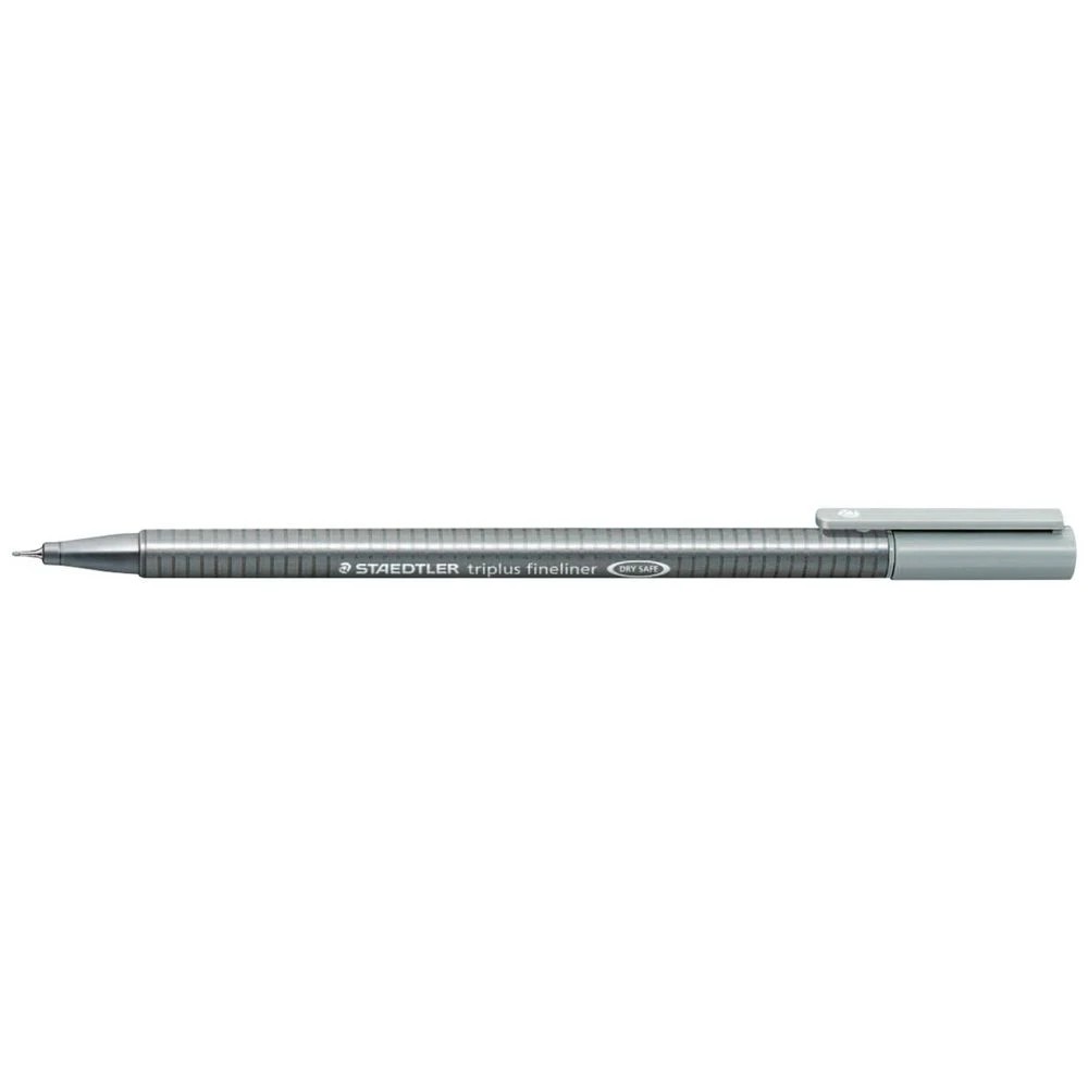 1 Staedtler Triplus 0.3mm Fineliner Silver Grey, 1 of 6
