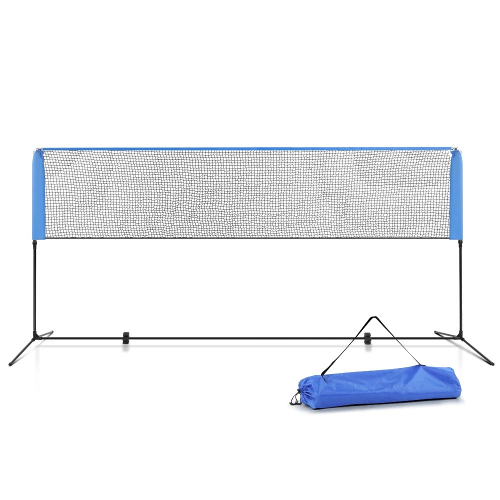 1 Everfit 4m Badminton Tennis Net Portable Volleyball Kit Adjustable Height - Blue, 1 of 7