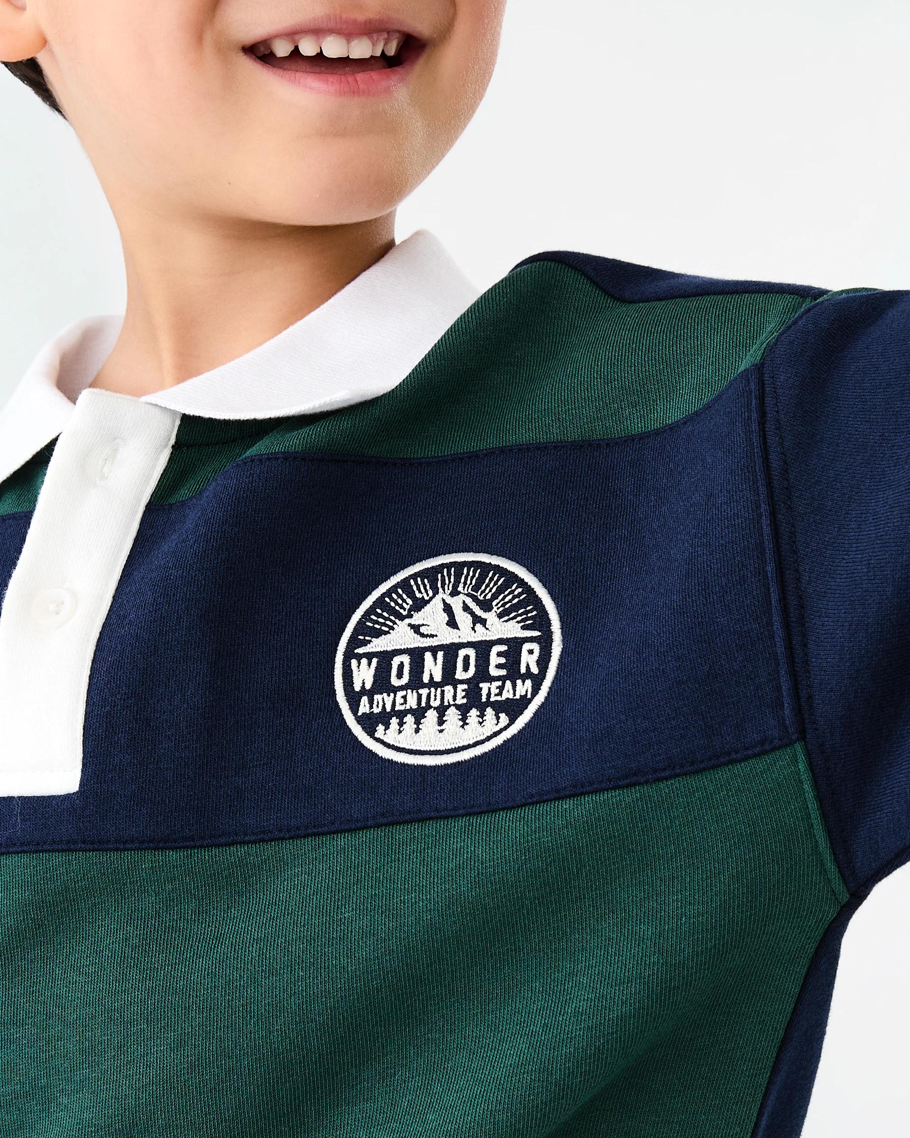 3 Oversized Rugby T-shirt Nvy Nature, 3 of 7