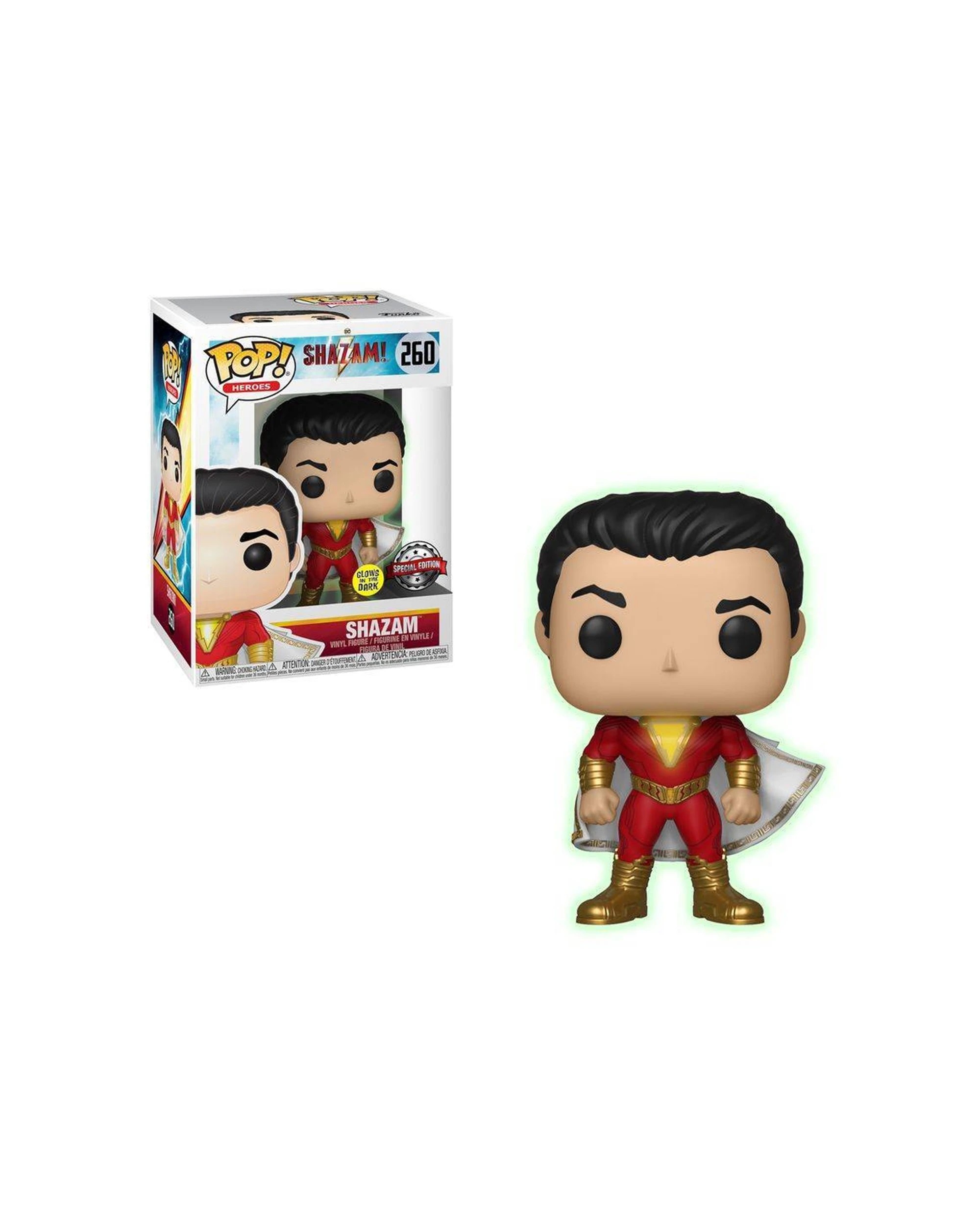 2 Pop Vinyl Figurine Shazam - Shazam GW Shazam Pop Vinyl Action Figure 10cm - Red, 2 of 3