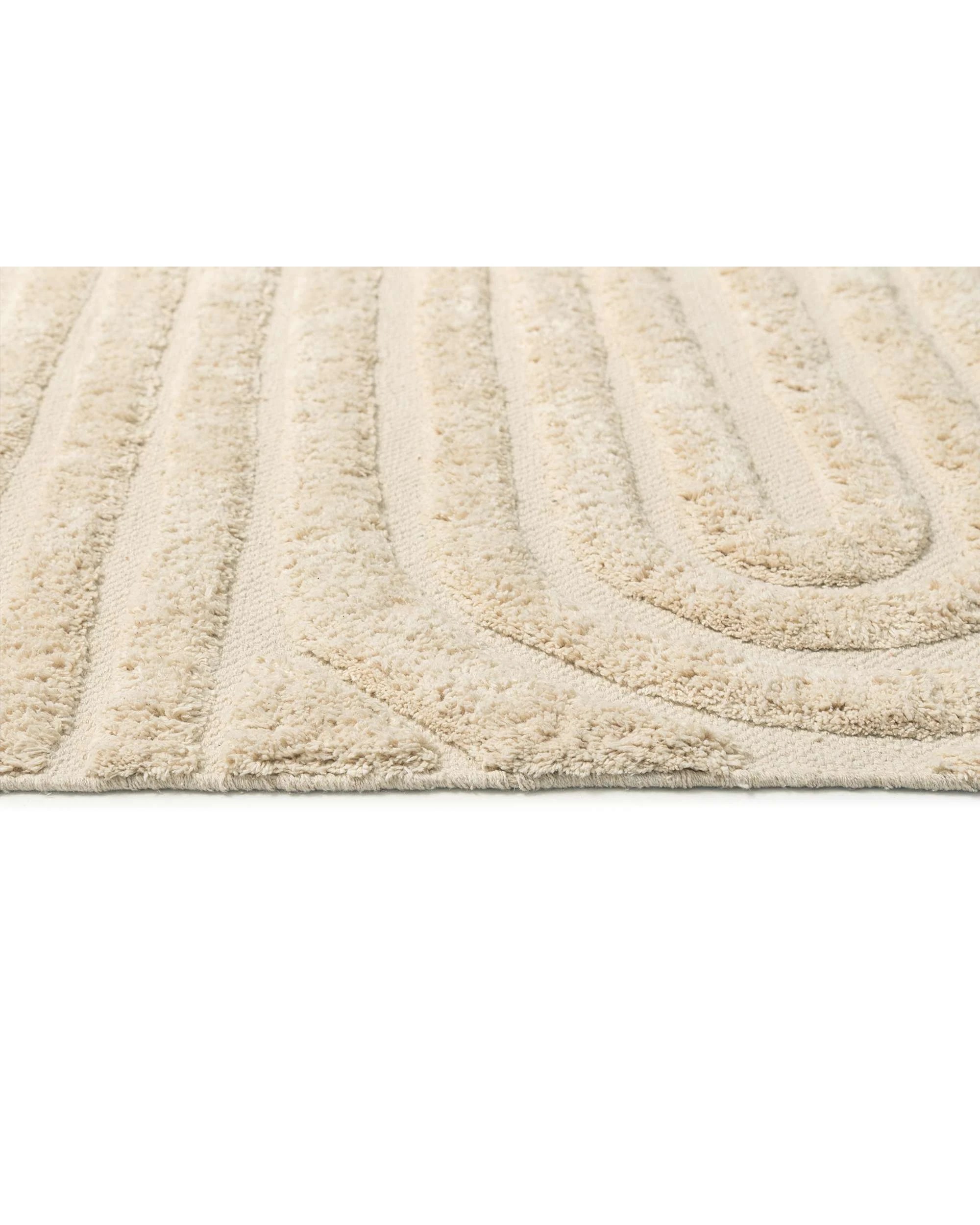 6 Loopsie Marrakech Natural Sculptural Cotton Rug-400cm x 300cm - Beige, 6 of 7