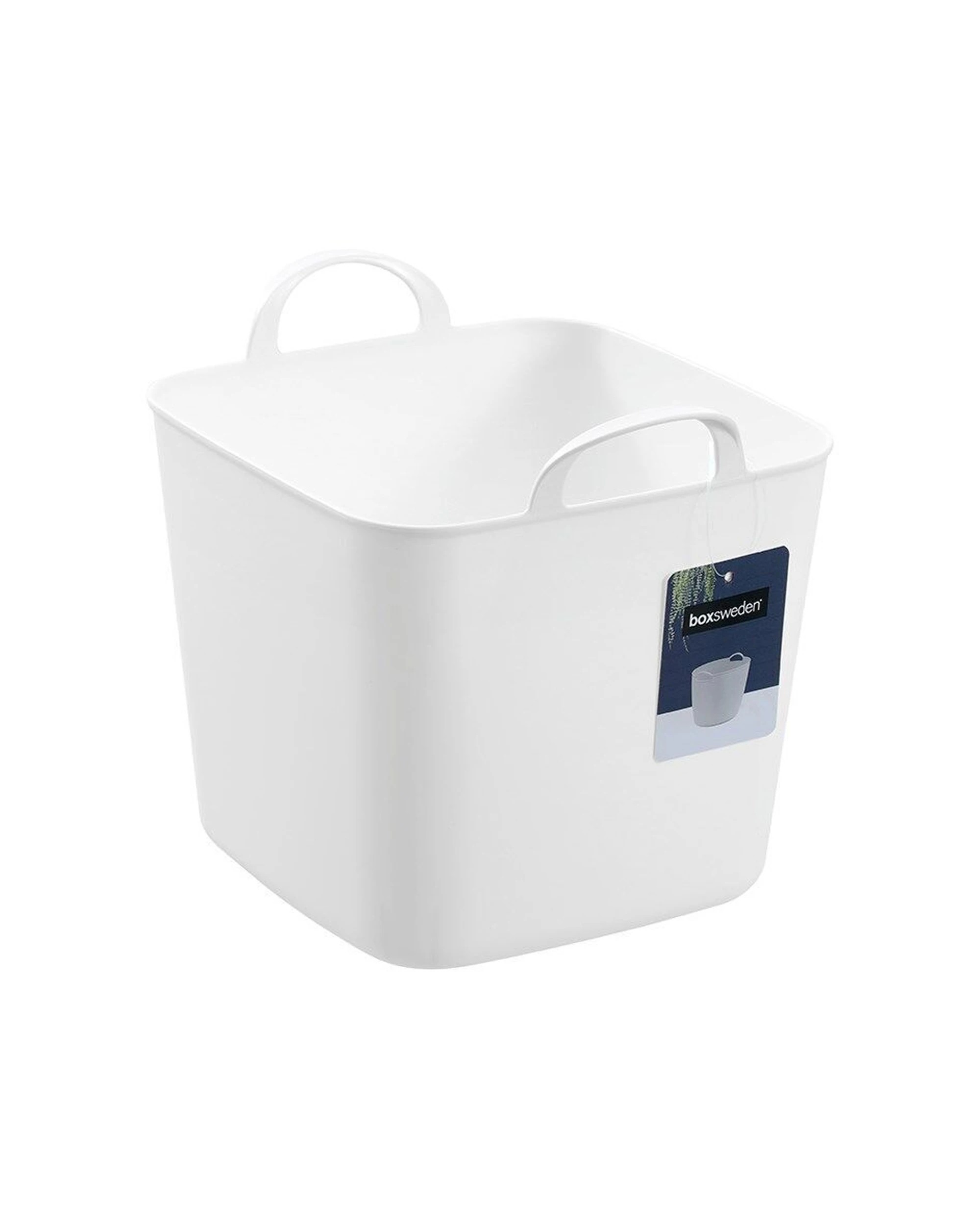 4 Boxsweden 12PK Mini Flexible Storage Organiser Square Tub Box Integrated Handles 5L - Multi, 4 of 8