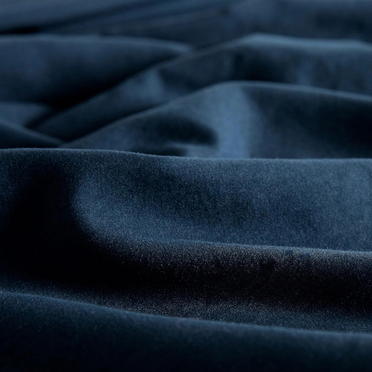 3 CleverPolly 2-Pack Vintage Washed Microfibre European Pillowcases - Navy Blue, 3 of 3