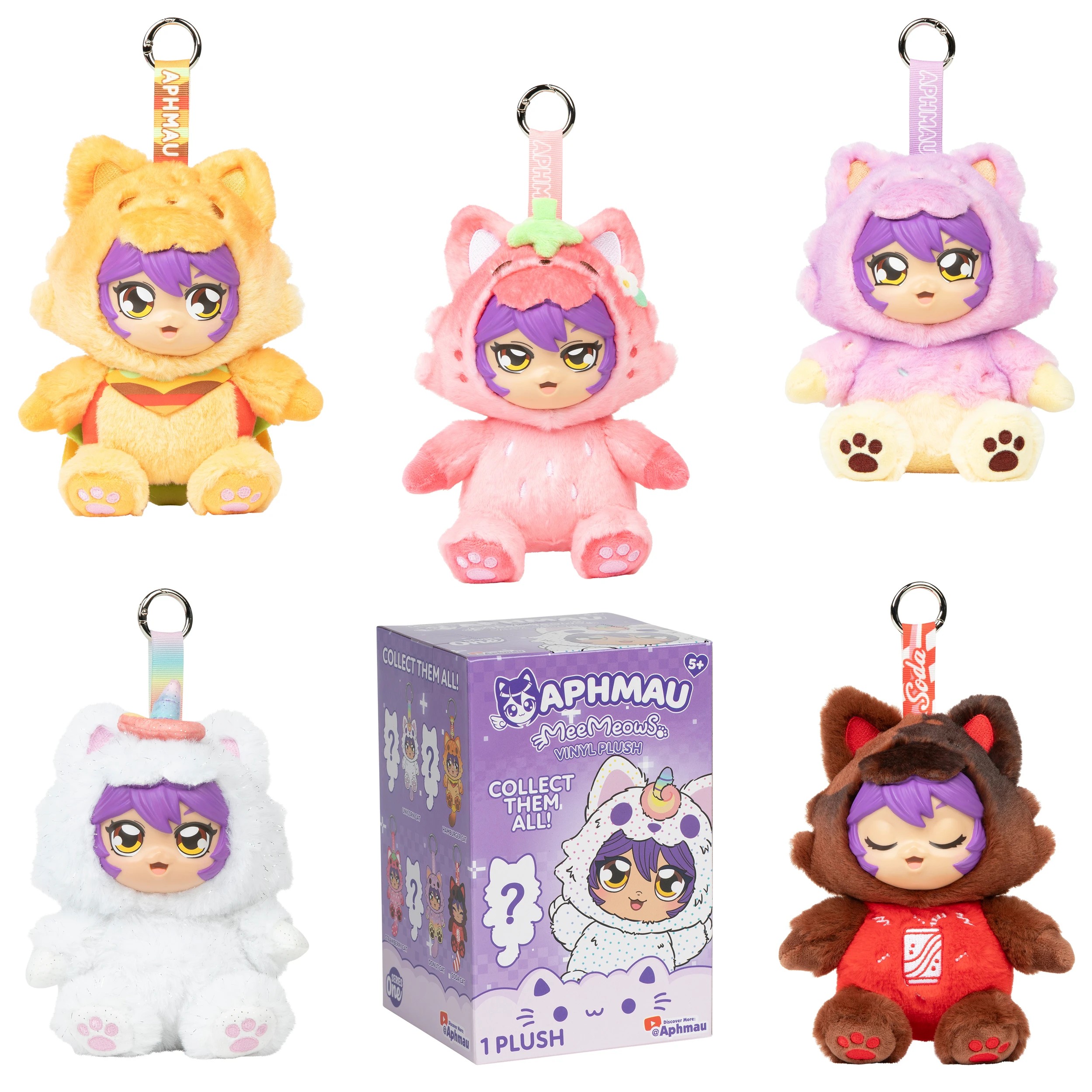 1 Aphmau MeeMeows Vinyl Plush Key Chain - Assorted, 1 of 7
