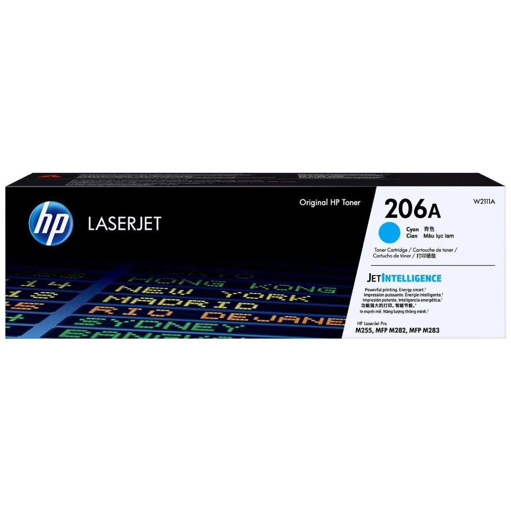 1 HP 206A LaserJet Toner Cartridge Cyan, 1 of 1