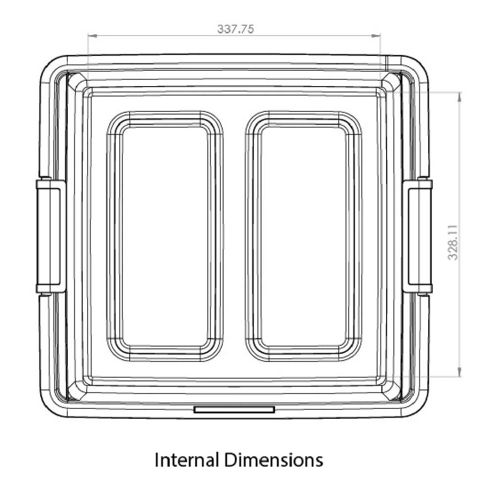3 J.Burrows File Storage Container 40L, 3 of 4