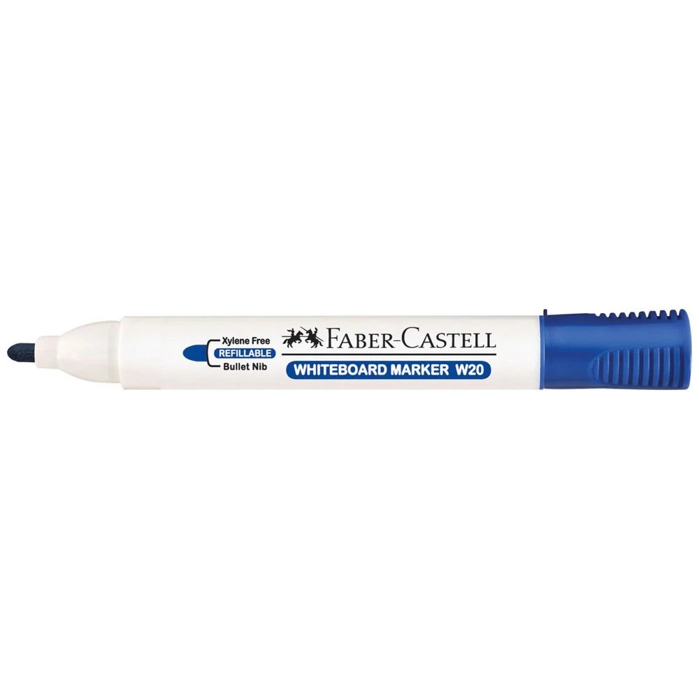 1 Faber-Castell W20 Whiteboard Marker Bullet Blue, 1 of 2