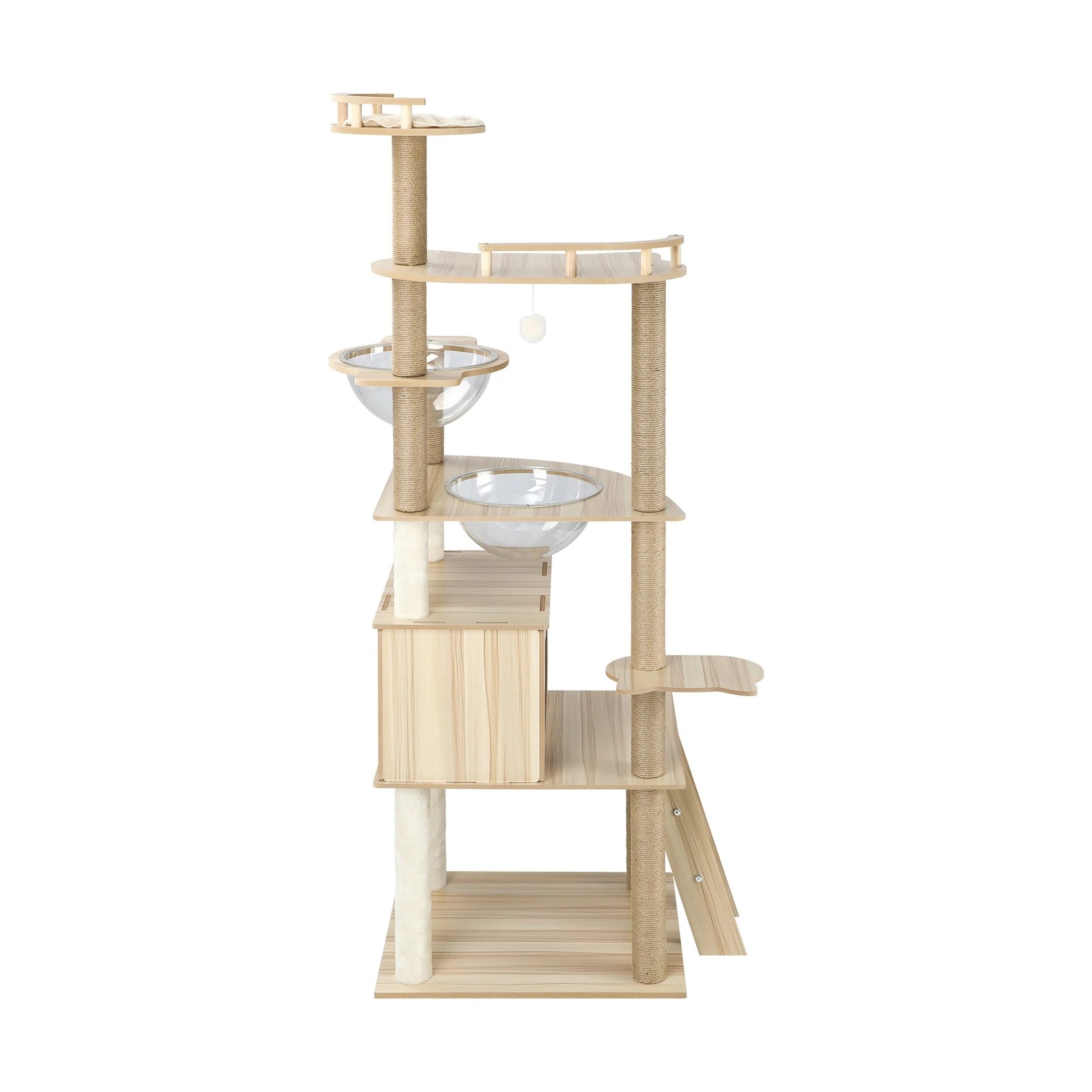 5 Alopet Cat Tree Scratching Post Scratcher Tower Wood Condo House Bed Large 174cm
 - Natural, 5 of 7