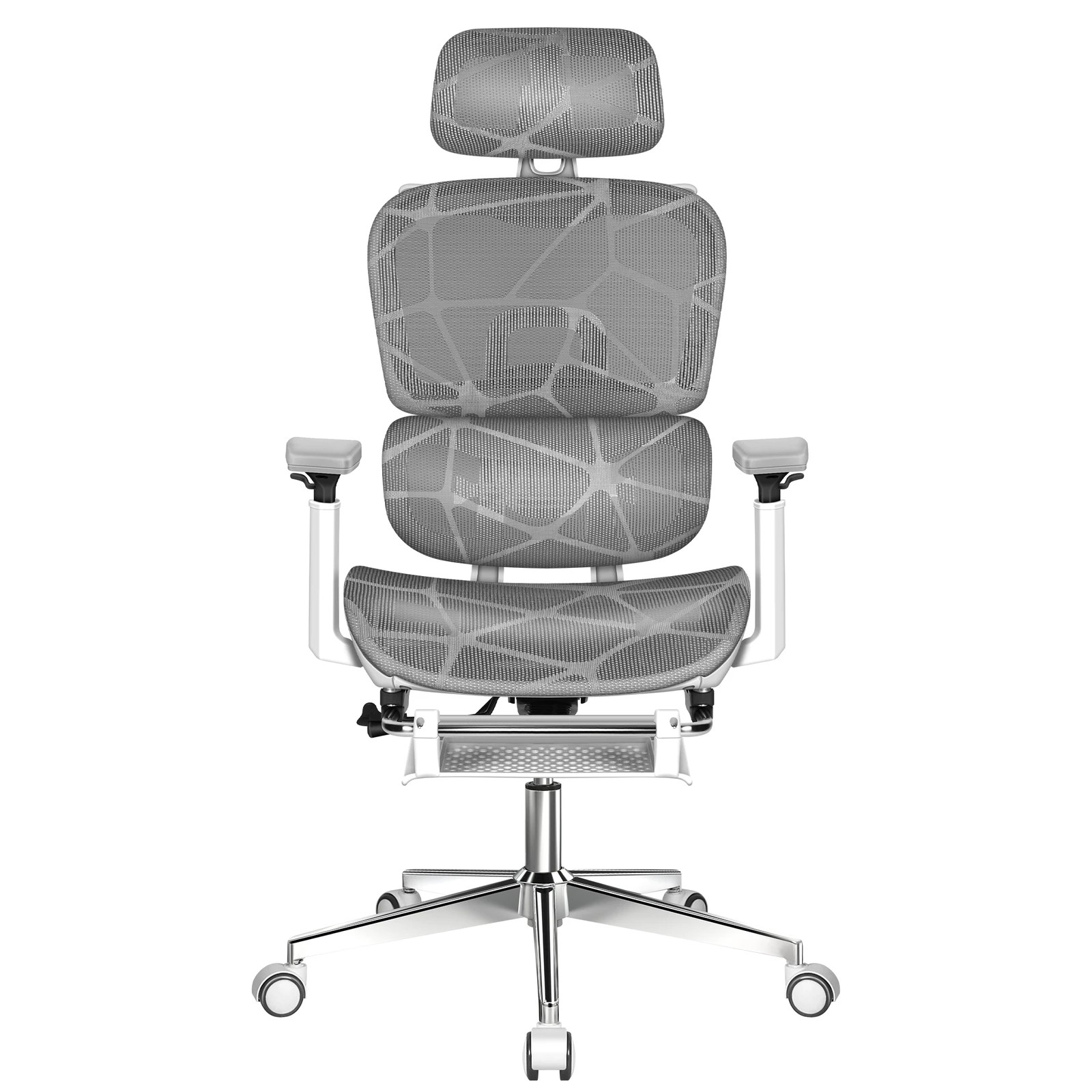 7 Alfordson Ergonomic Office Chair Mesh Executive Gaming Work Seat - White Grey, 7 of 10