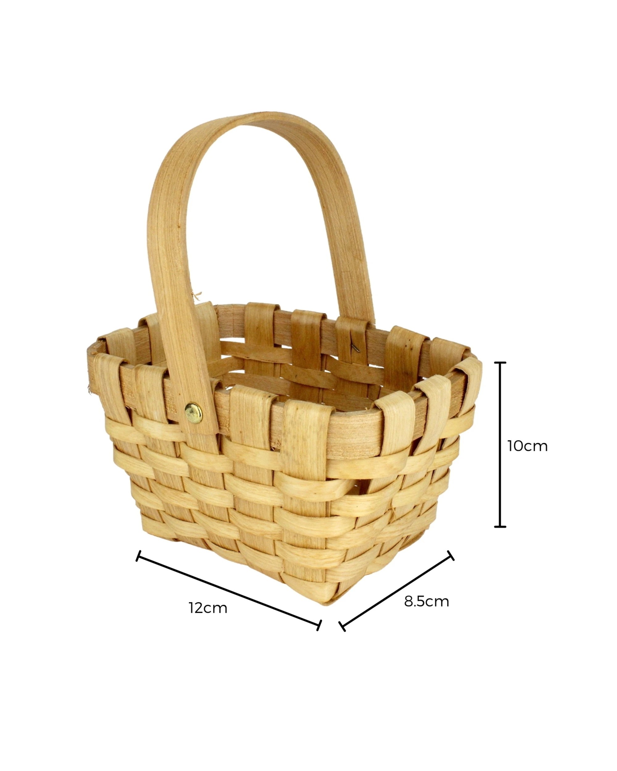 2 JDParty Wooden Mini Easter Picnic Basket, 2 of 2