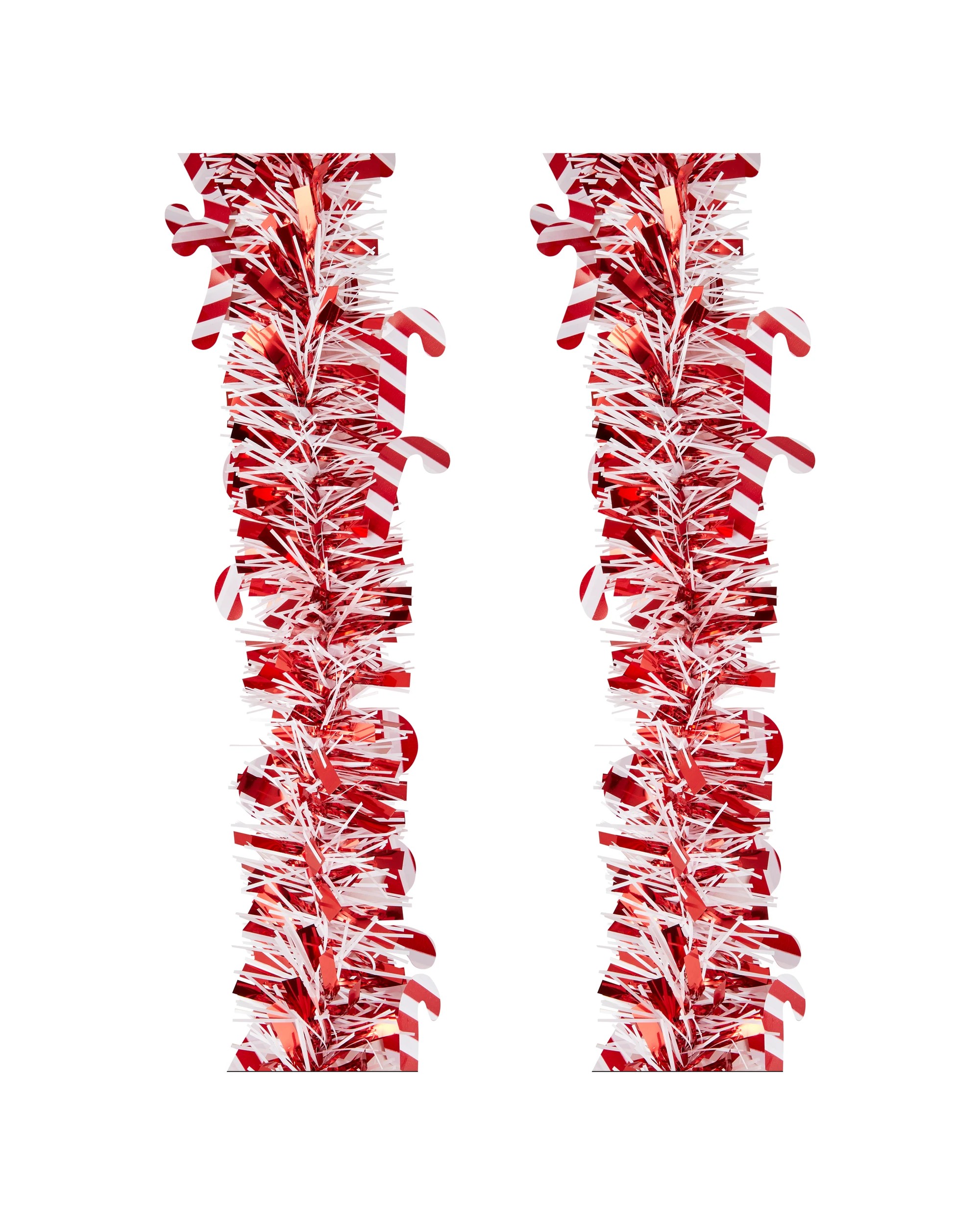 4 6m Candy Cane Christmas Tinsel, 4 of 4