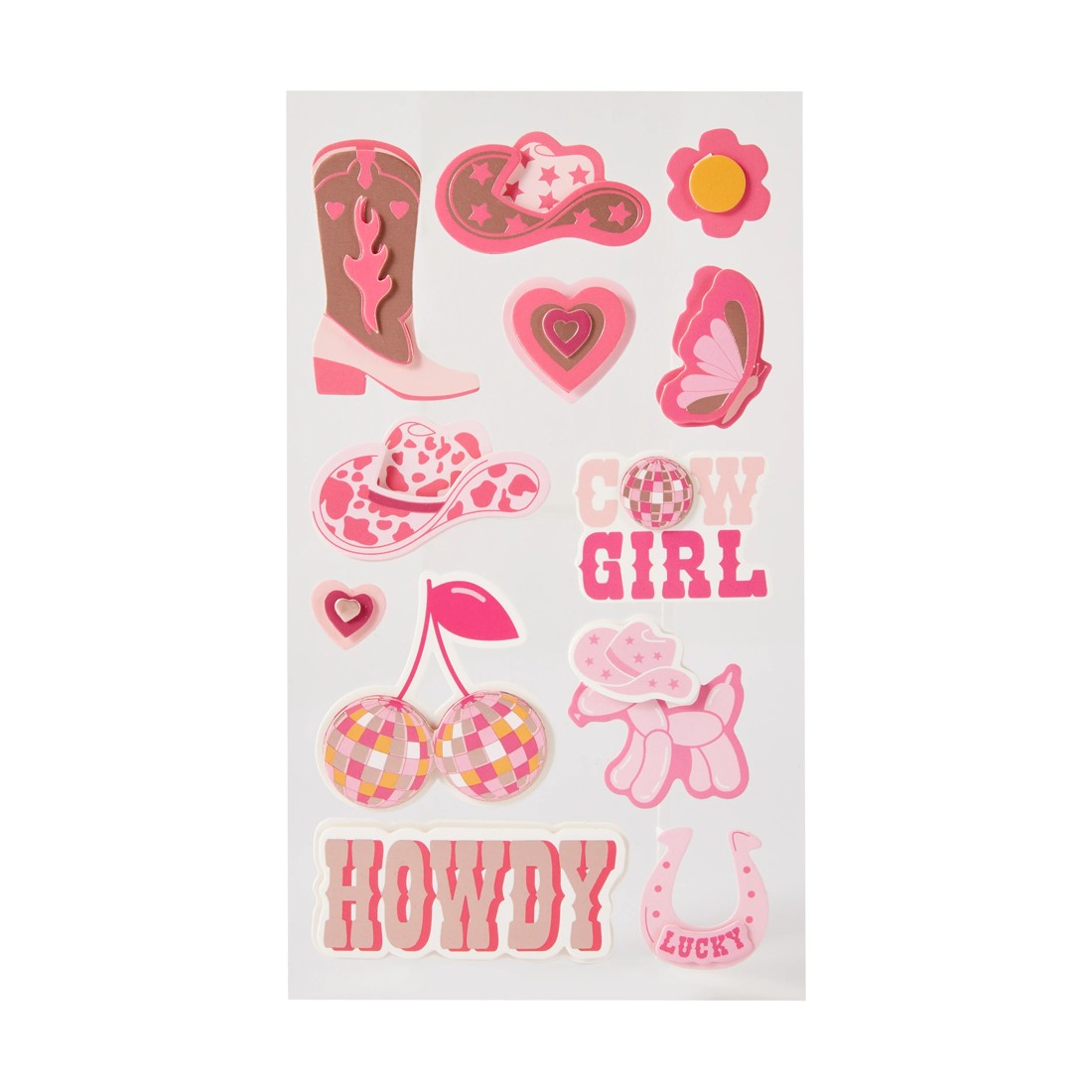 2 3D Stickers - Western, 2 of 3