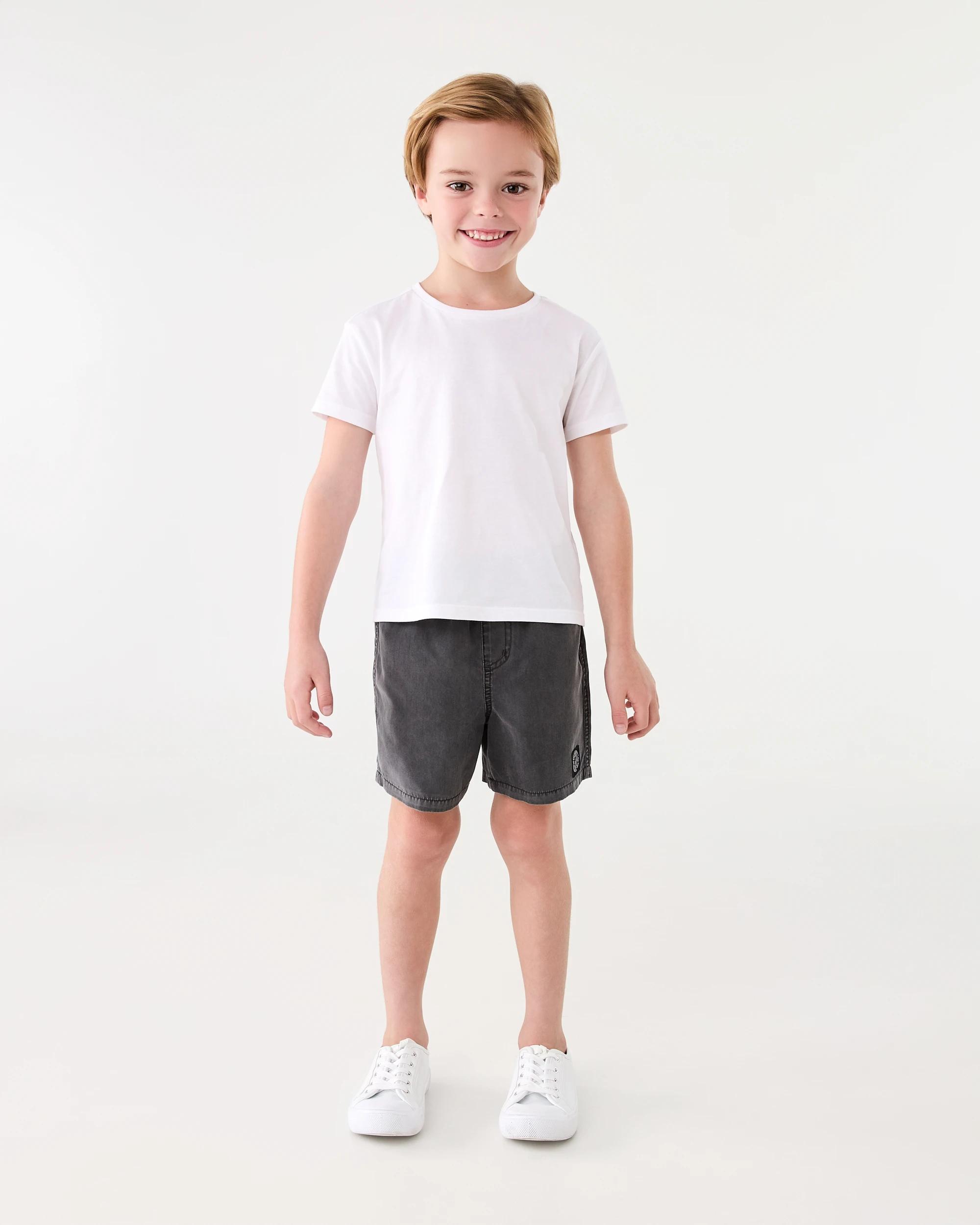 5 Washed Shorts Blk Washed, 5 of 6