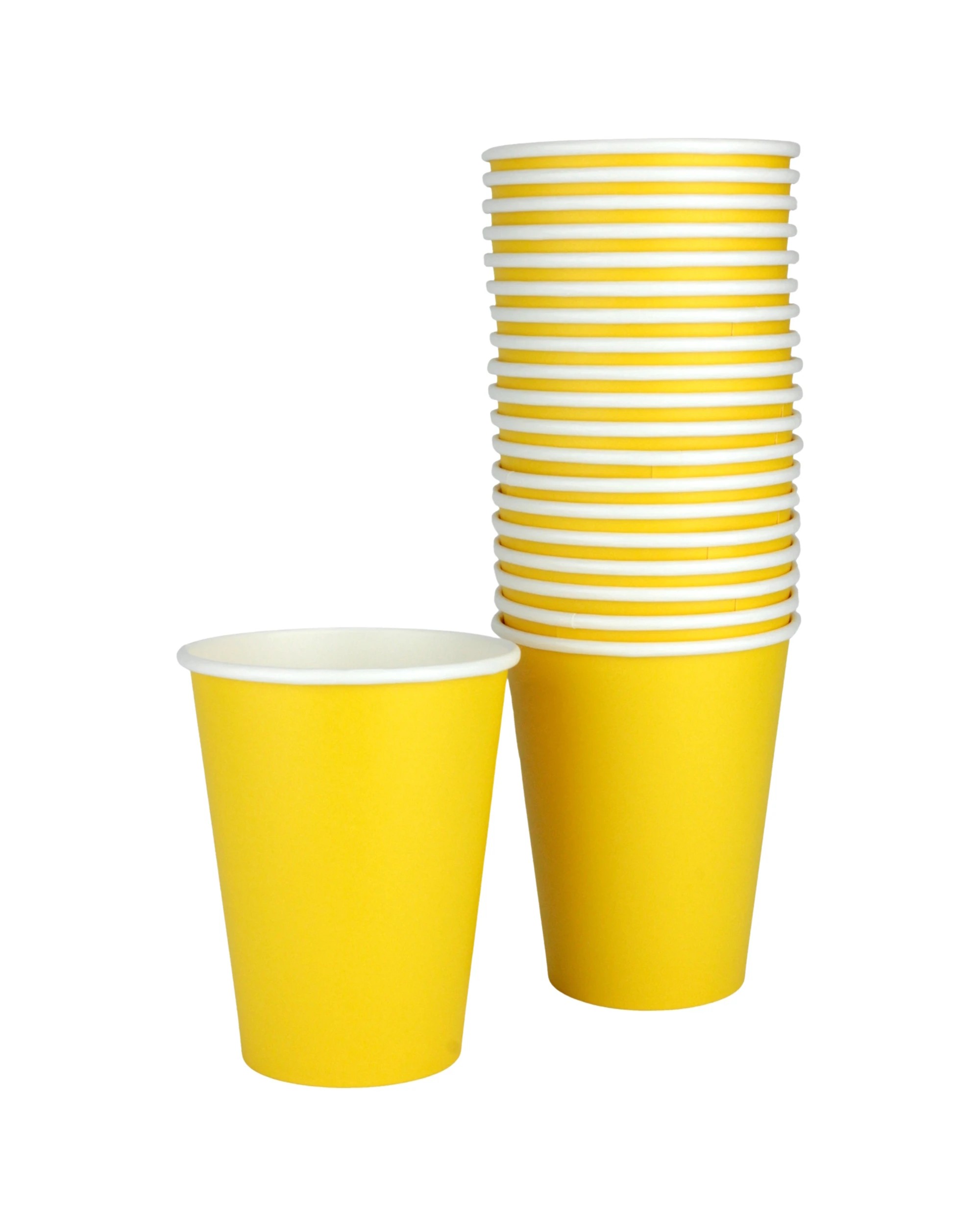 1 Amscan Paper Cups 354ml Pack of 20 - Yellow Sunshine - Yellow Sunshine, 1 of 3