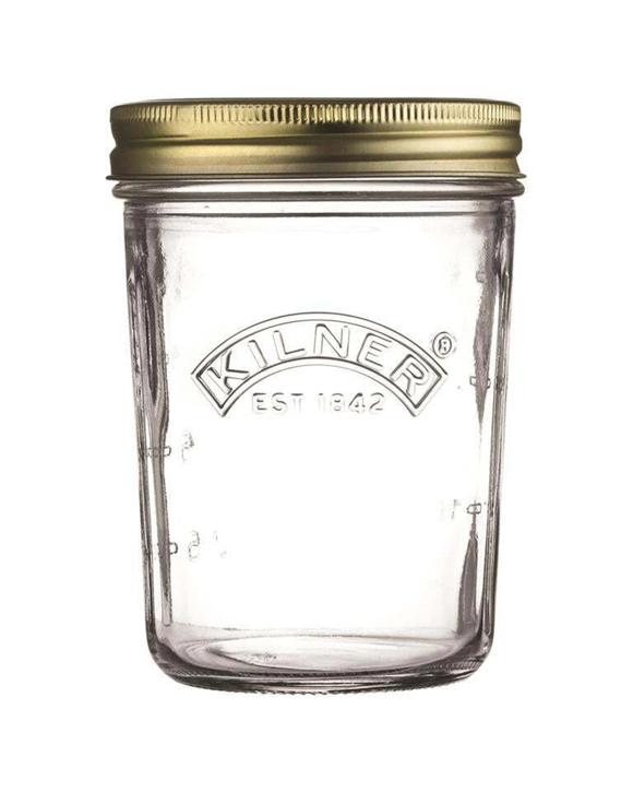 Kilner 350ml Glass Wide Mouth Preserve Jar With Lid - Clear