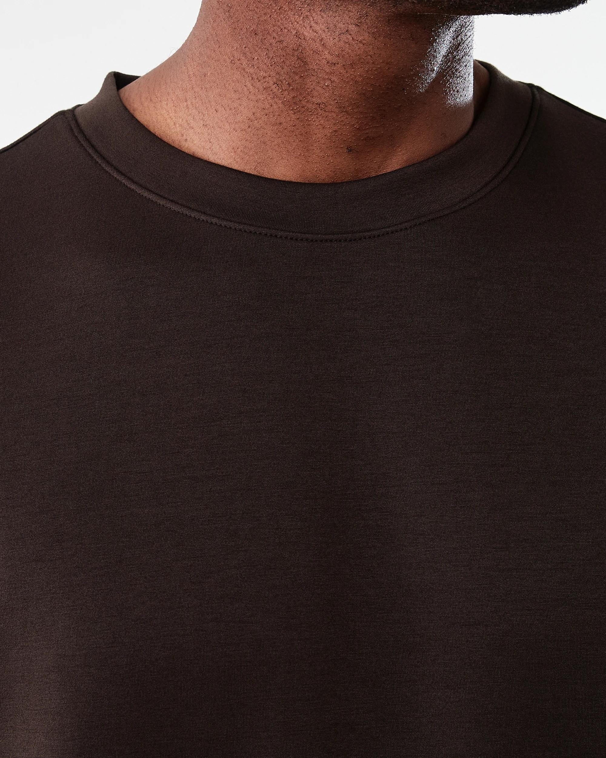 5 Active Mens Oversized Scuba T-shirt Brn Maogny, 5 of 6