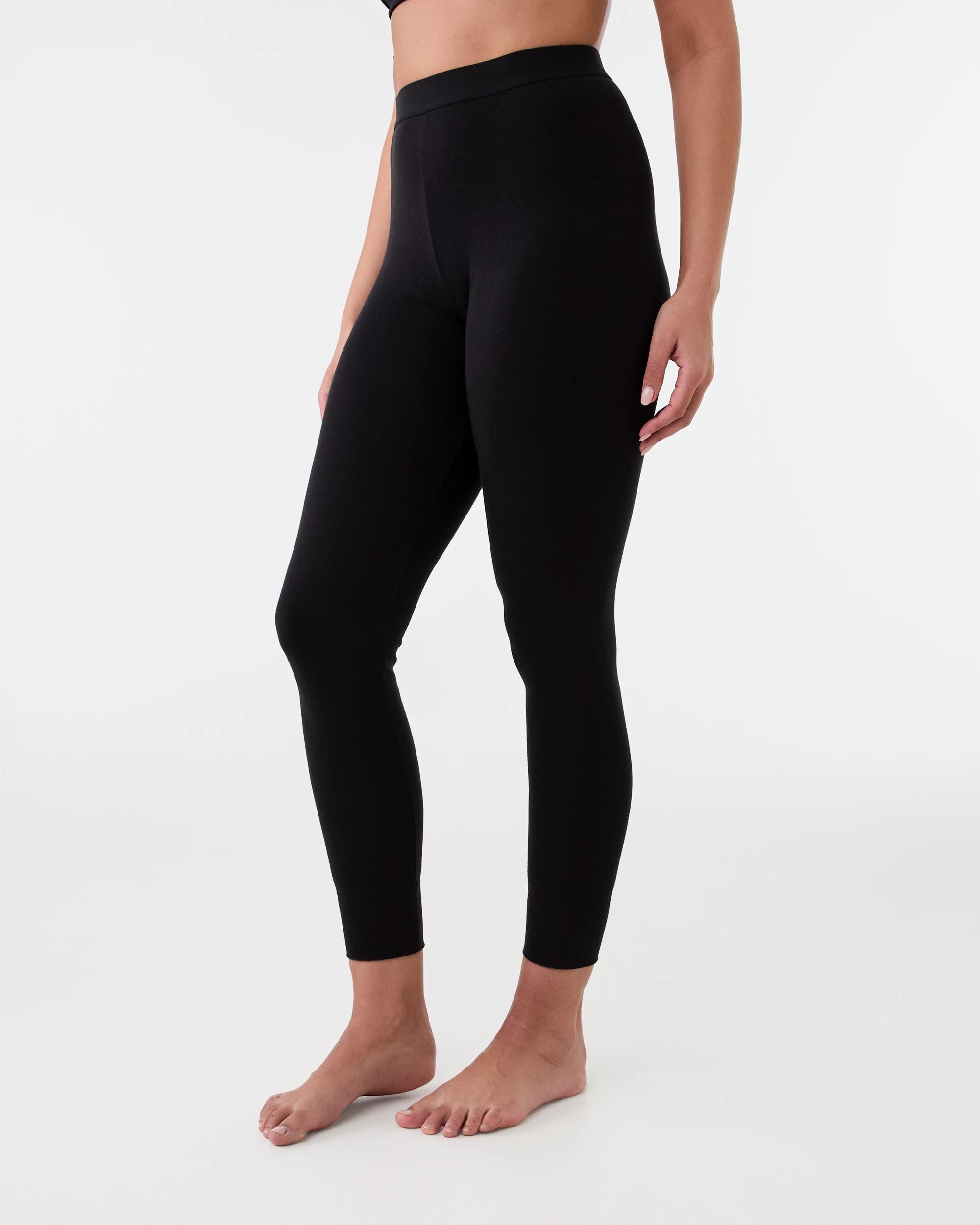 2 Thermal Pointelle Leggings Black, 2 of 4