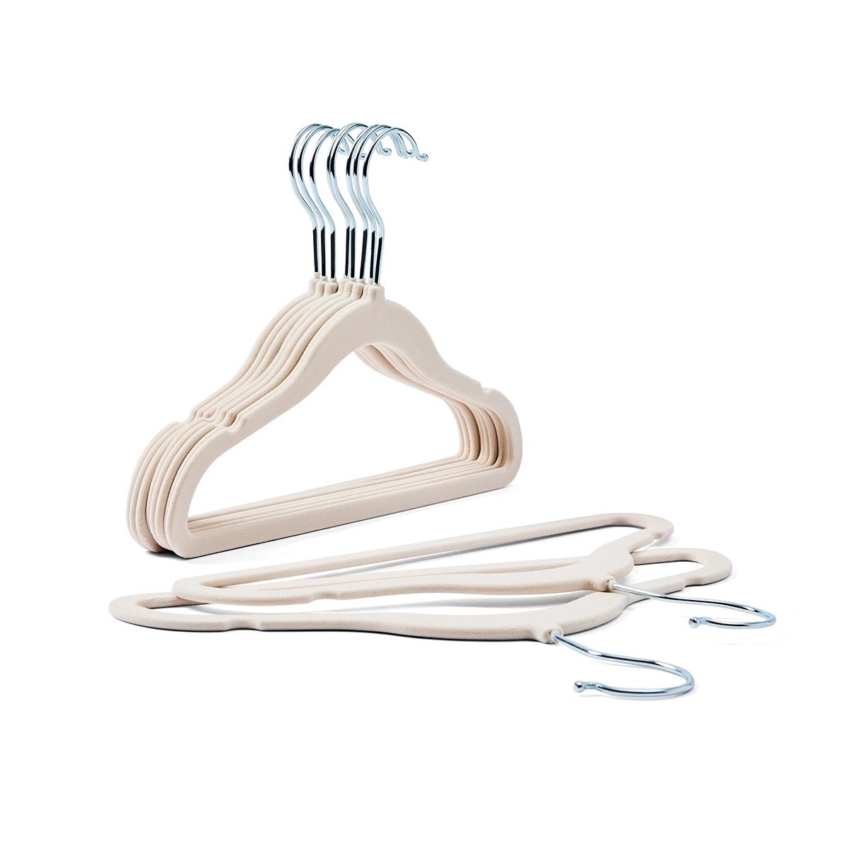 2 10 Pack Kids Flocked Hangers, 2 of 7